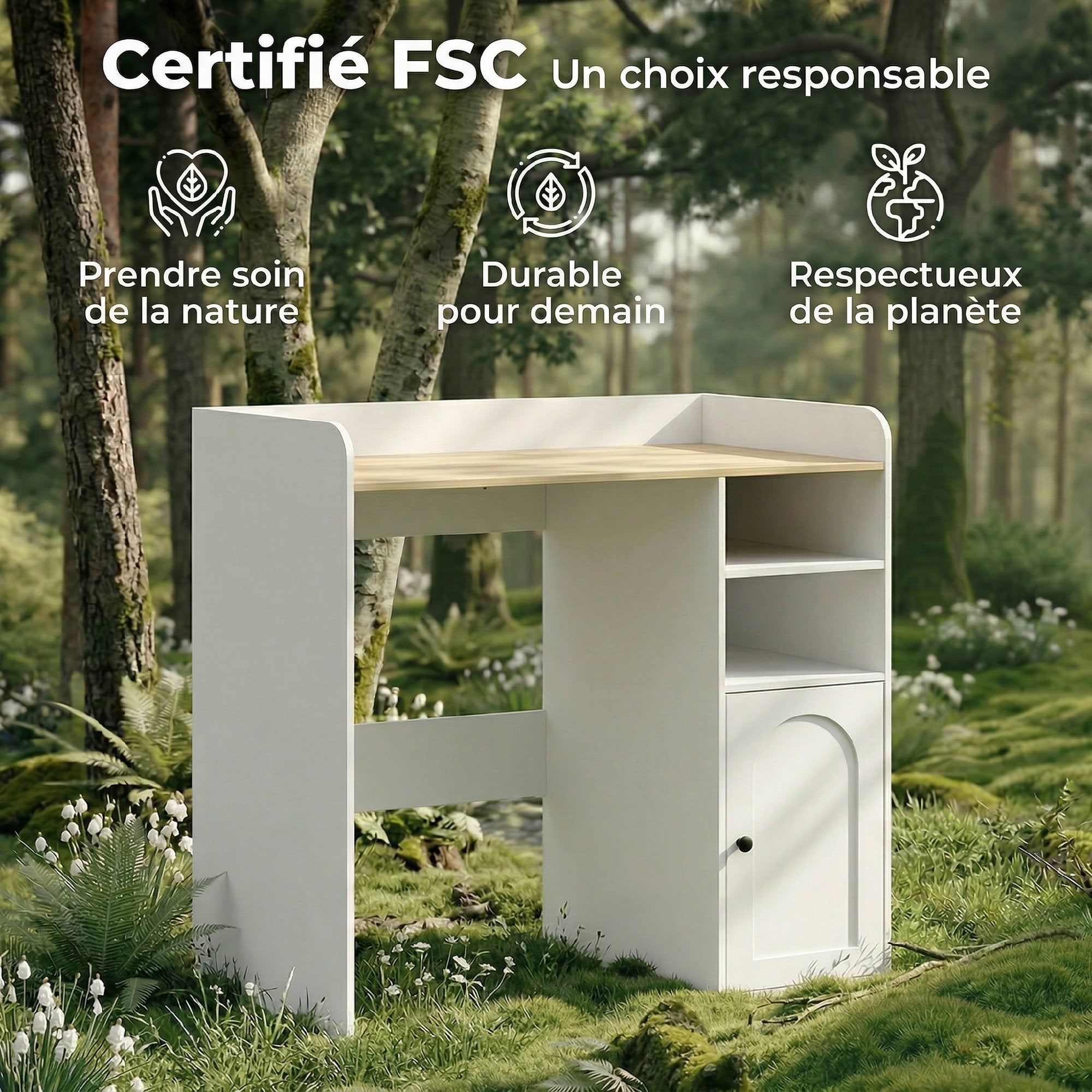 Meuble machine à laver, armoire machine a laver avec compartiments ouverts, porte à fermeture douce et large plateau, meuble de salle de bain et buanderie, 93,5 x 60 x 100 cm, blanc