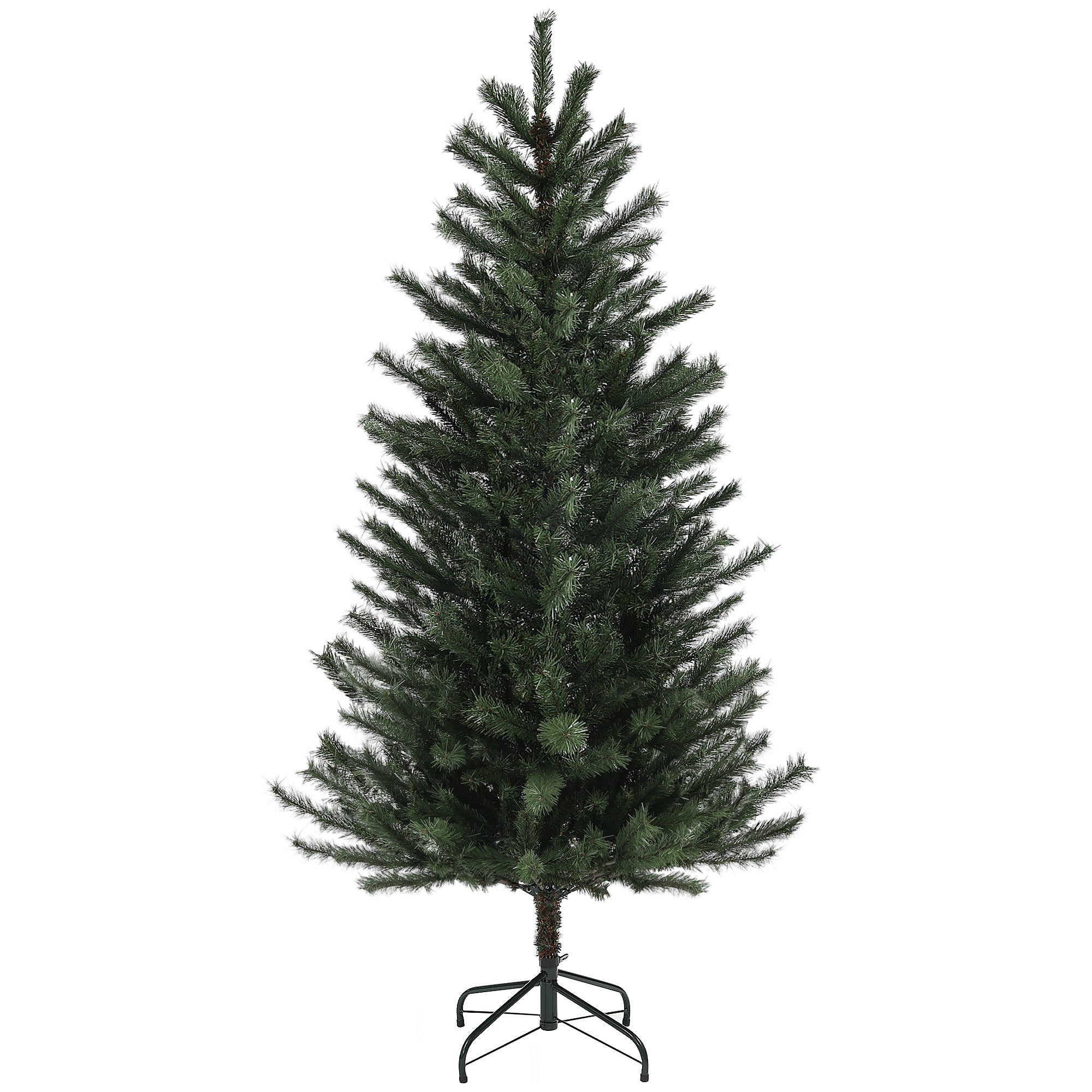 Sapin de Noël artificiel 180 cm arbre de Noël avec support en acier pliable, 467 branches, décoration de Noël effet réaliste, vert