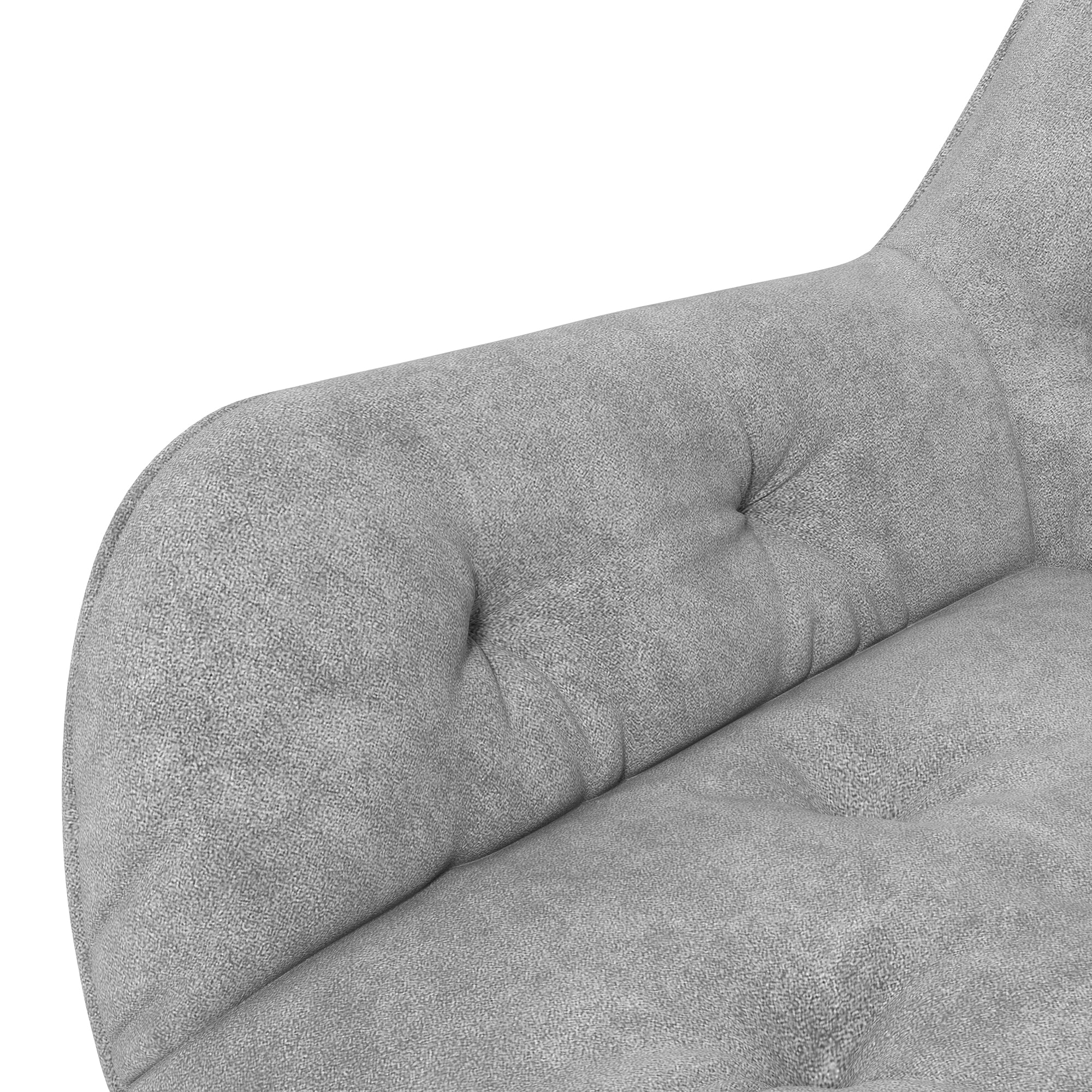 Chaise de bureau, fauteuil de bureau en aspect velours, siège pivotant à 360°, réglable en hauteur, dossier arrondi chaise ergonomique charge 120 kg pour chambre, salon, gris clair