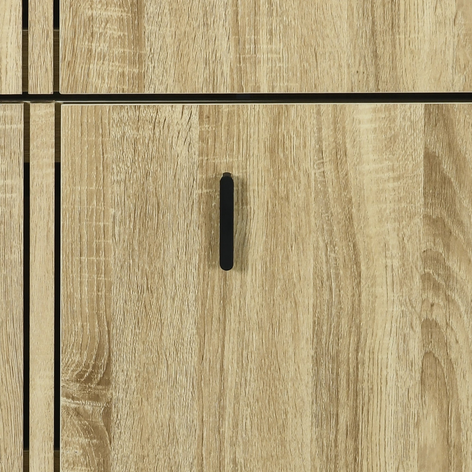 Meuble à chaussures à 3 abattants, 18 paires, armoire à chaussures 3 compartiments, grande capacité pour entrée, couloir, salon, 63 x 24 x 117 cm, chêne