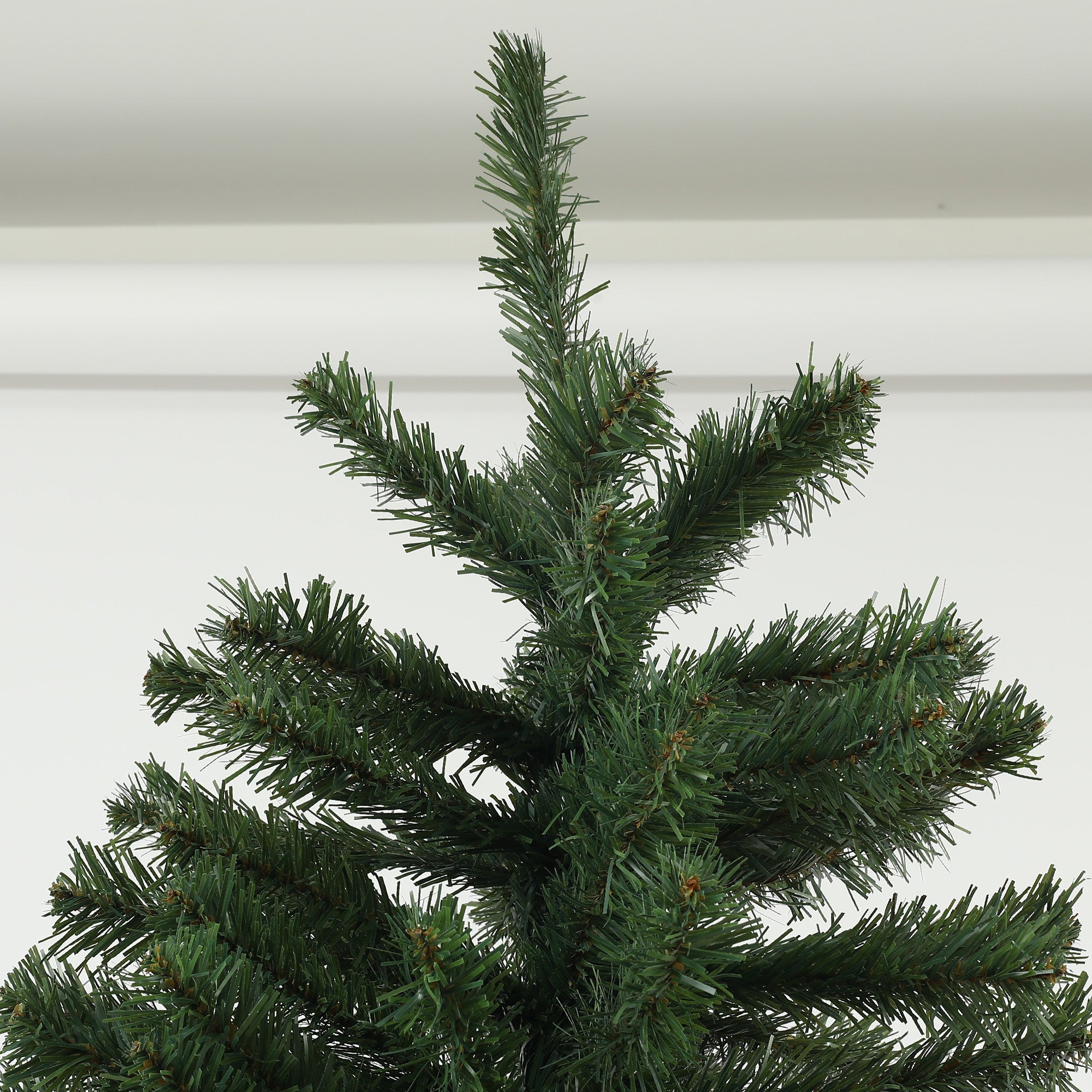 Sapin de Noël artificiel 180 cm arbre de Noël avec support en acier, 1 000 branches ignifuges décoration de Noël effet réaliste, vert