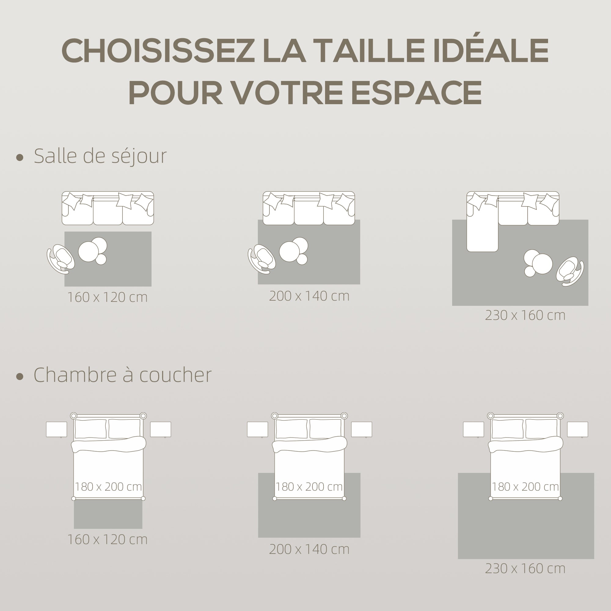 Tapis salon 200 x 140 cm tapis à poils longs, lavable en machine, antidérapant, en fausse fourrure, pour salon, chambre à coucher, bureau, gris clair