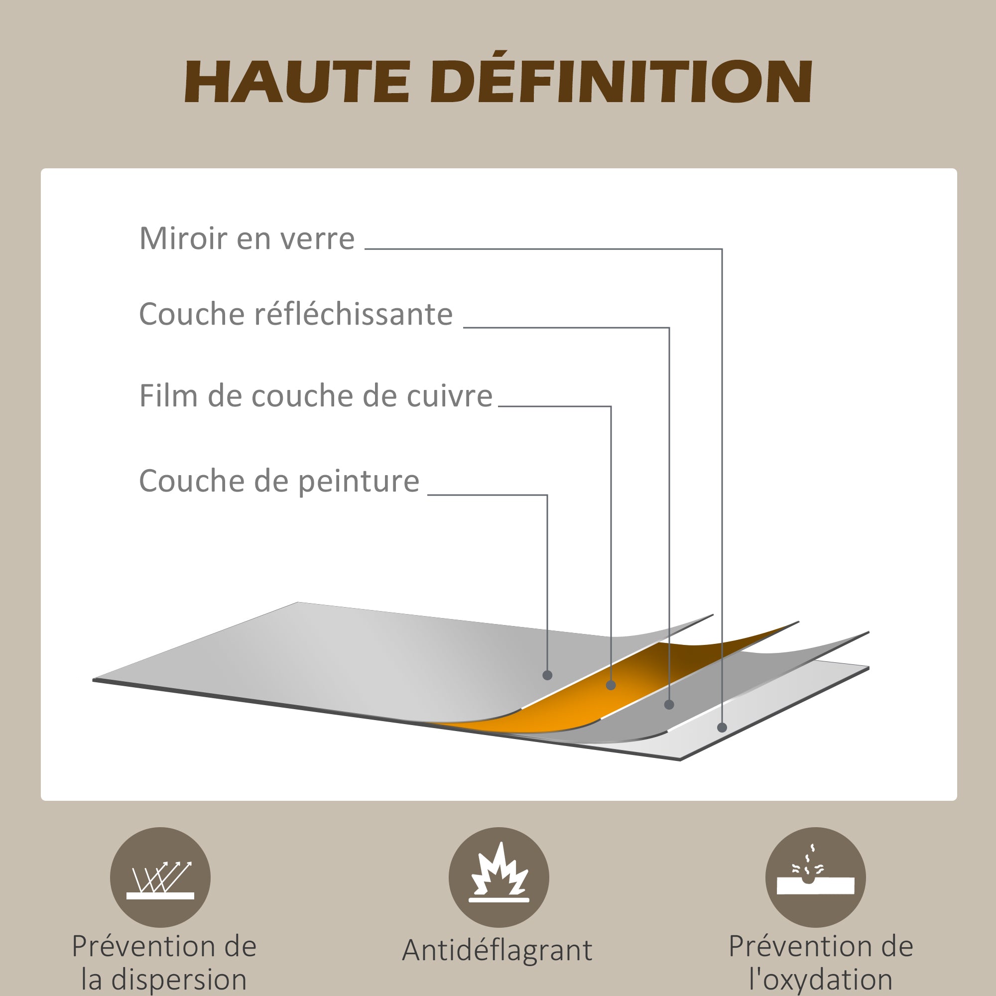 Miroir verrière arche style industriel fenêtre arcade métal noir - 110 x 65 cm