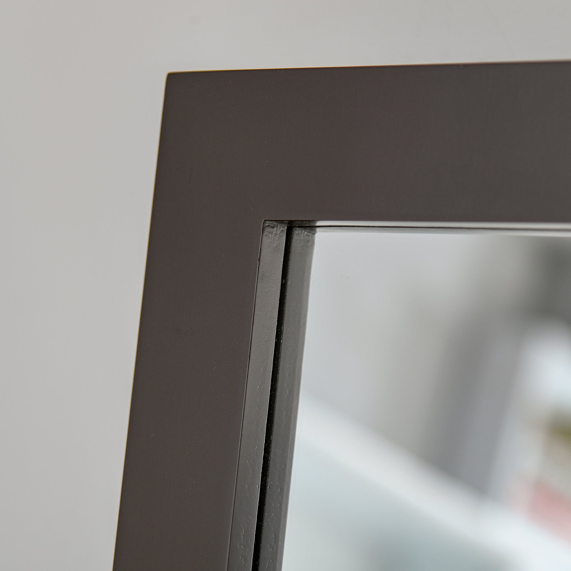 Miroir en Pied Grand Miroir de Sol Inclinaison réglable pour Dressing Chambre dim. 47L x 46l x 148H cm en Bois Brun Foncé