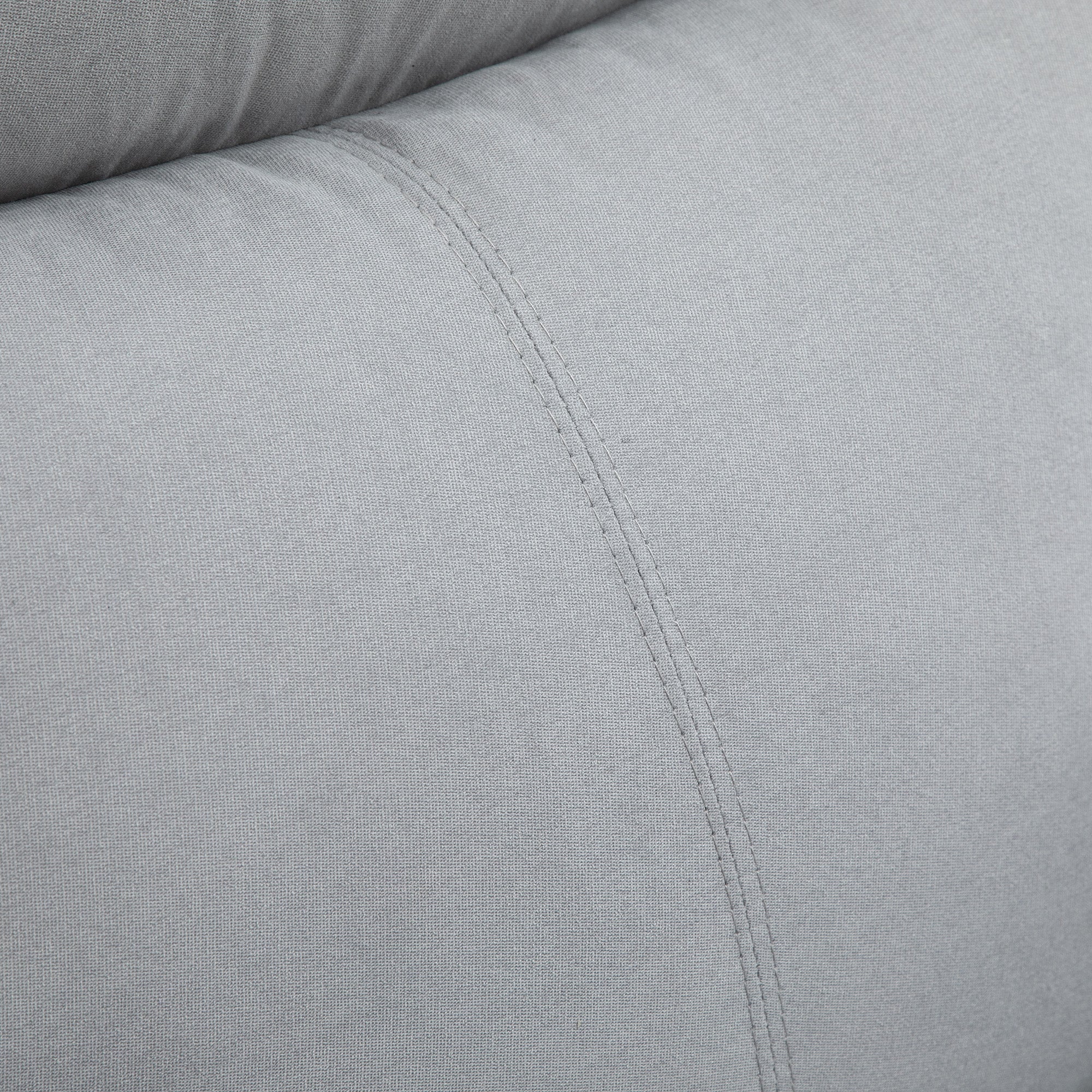 Fauteuil releveur électrique, fauteuil relax électrique avec repose-pied, dossier inclinable, télécommande et poche latérale charge 120kg tissu aspect lin gris clair