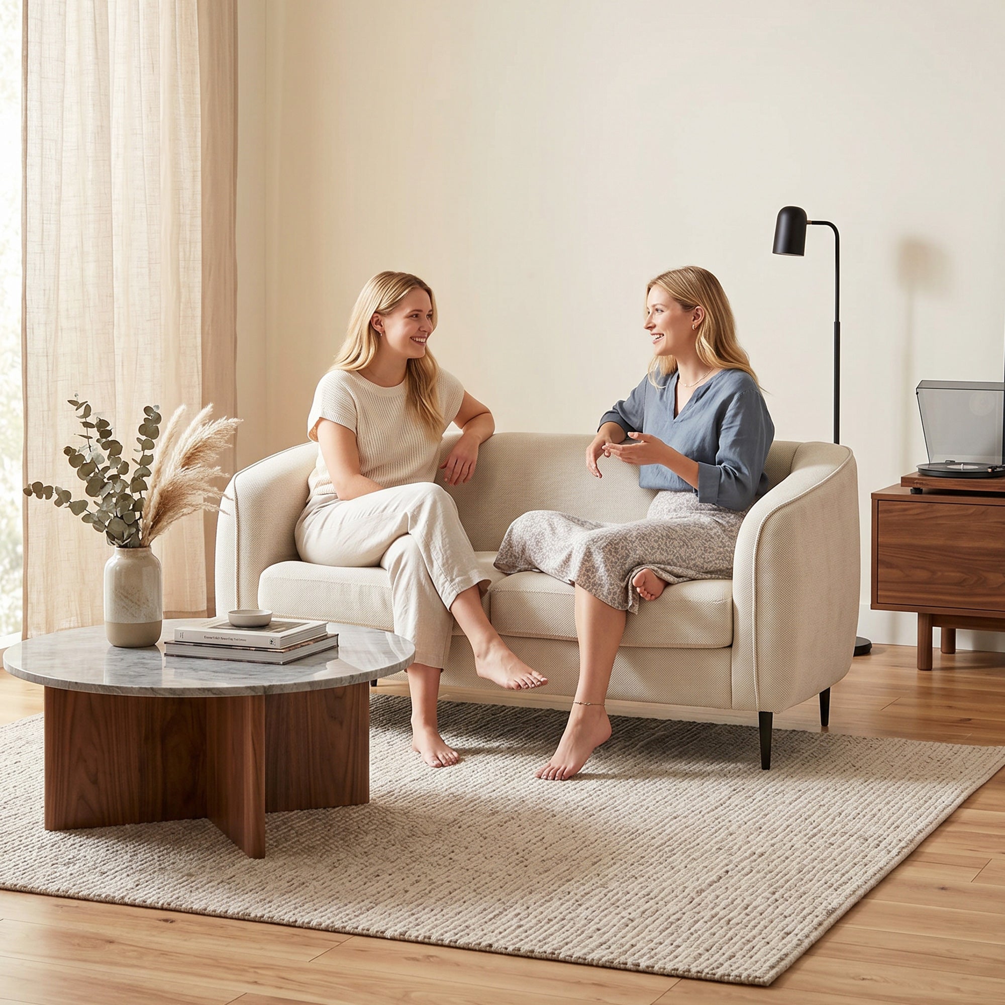 Canapé 2 places en velours, canapé de salon moderne 160 cm, assise large rembourrée, coussin épais à ressorts, pieds en métal, charge 300 Kg, pour chambre, appartement, petit espace, beige