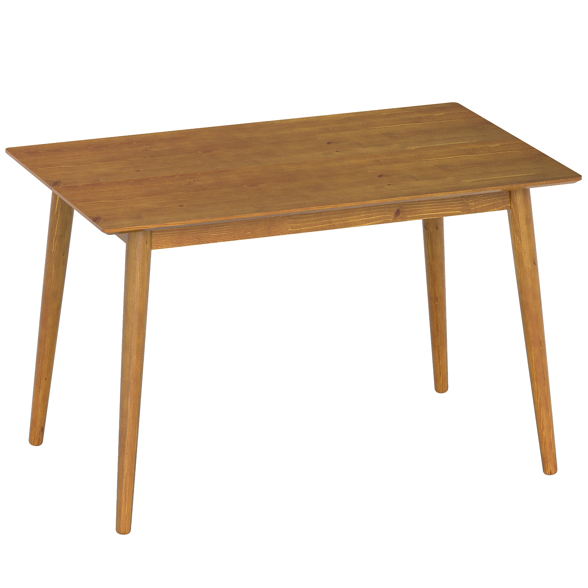 Table de salle à manger table de cuisine design grand plateau 4-6 personnes en bois dim. 120L x 75l x 76H cm