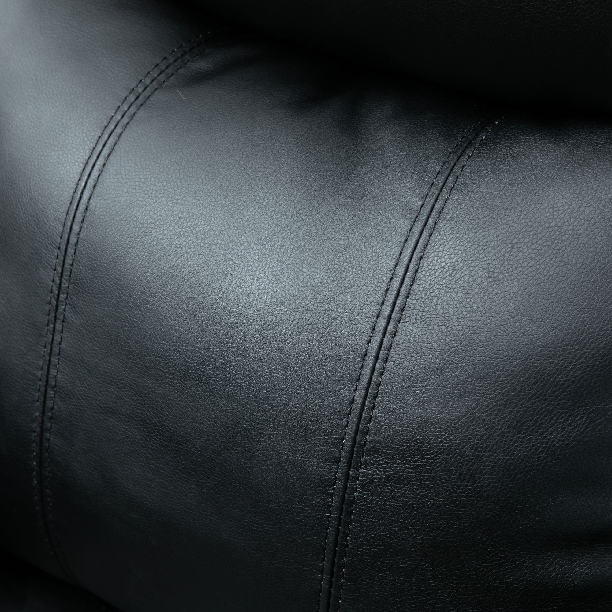 Fauteuil releveur électrique, fauteuil relax électrique avec repose-pied, dossier inclinable, télécommande et poches latérales, revêtement en PU, pour personnes âgées, noir
