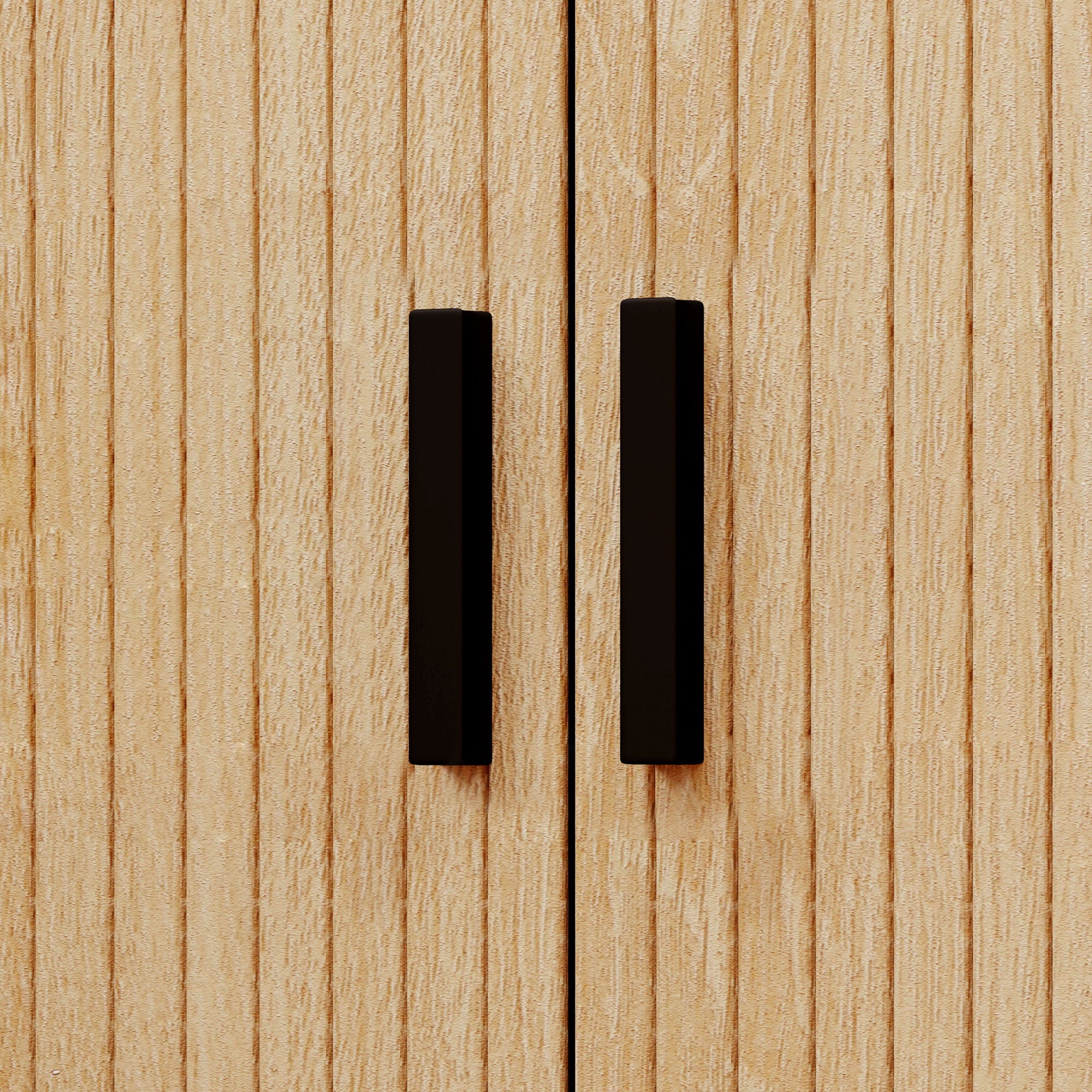 Table de chevet, table d'appoint, table de nuit style scandinave 2 portes coulissantes et pieds en acier pour chambre, salon, 48 x 40 x 48 cm, aspect bois