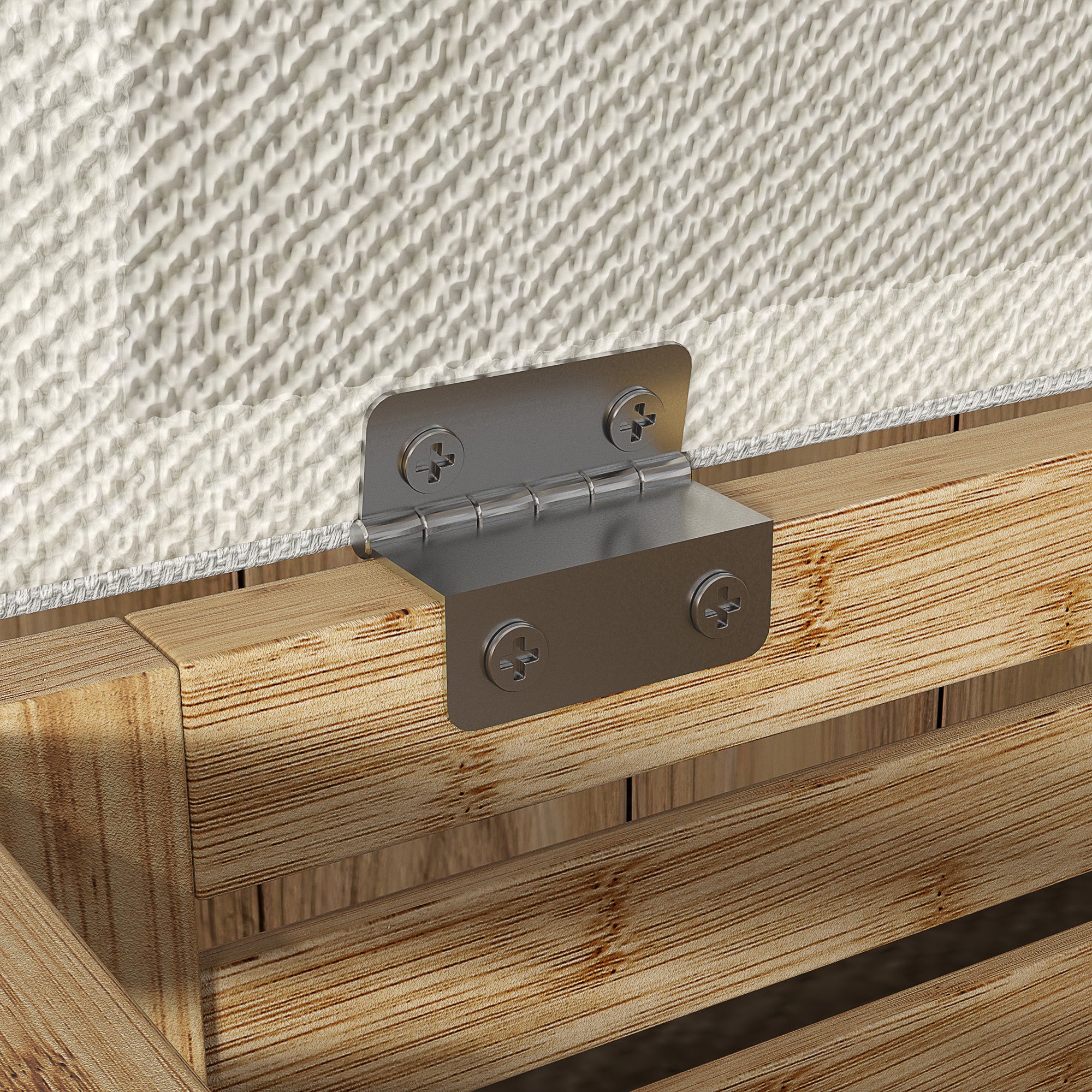 Coffre de rangement, tabouret de rangement de 54.76 L, design lamellé, cadre en bambou naturel, charge jusqu'à 120 kg, 40 x 40 x 47 cm, bois naturel