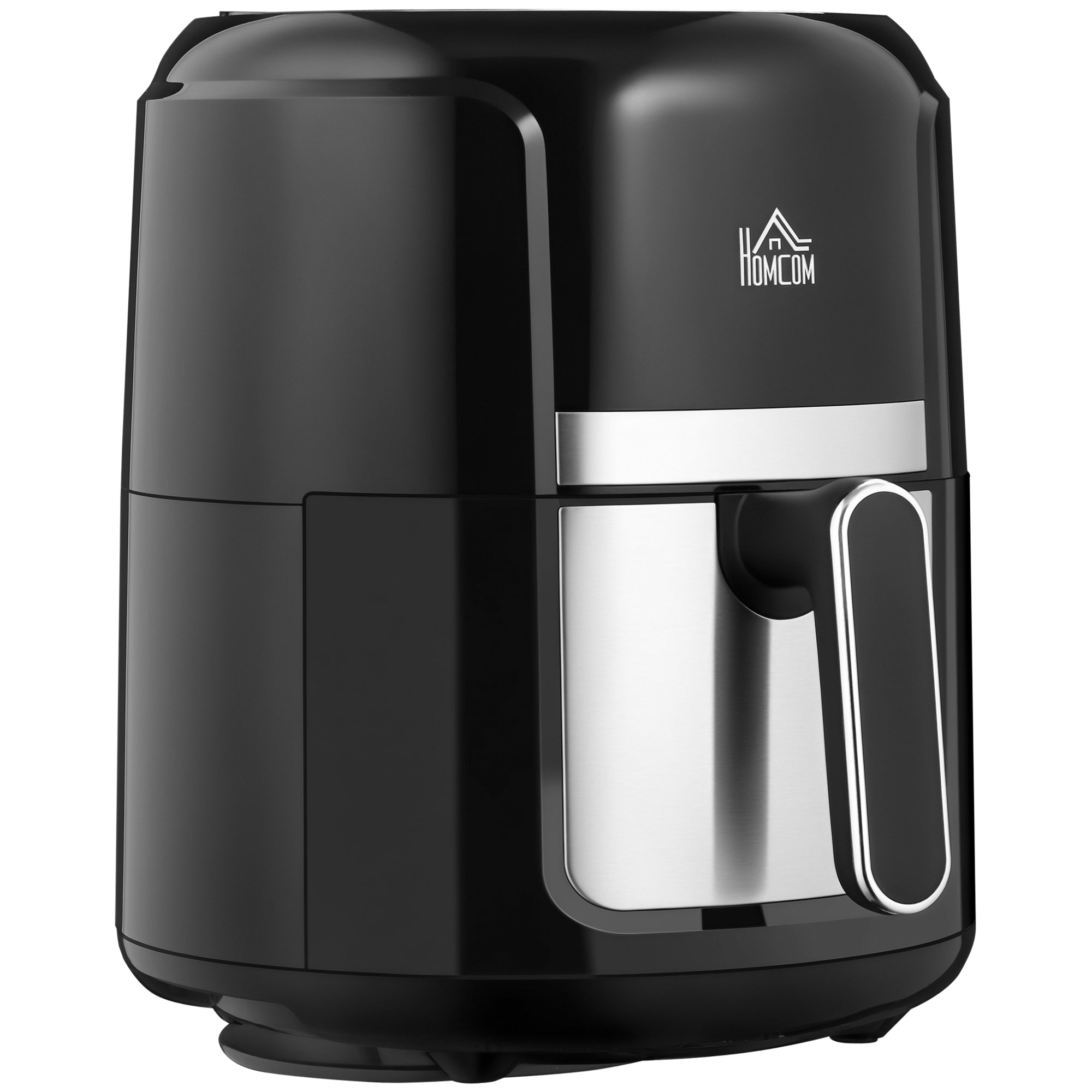 Friteuse sans huile 4 L, air fryer 1300 W 12 programmes, écran tactile, température réglable, arrêt automatique et panier antiadhésif, 85% de matières grasses en moins, sans BPA et PFOA, noir