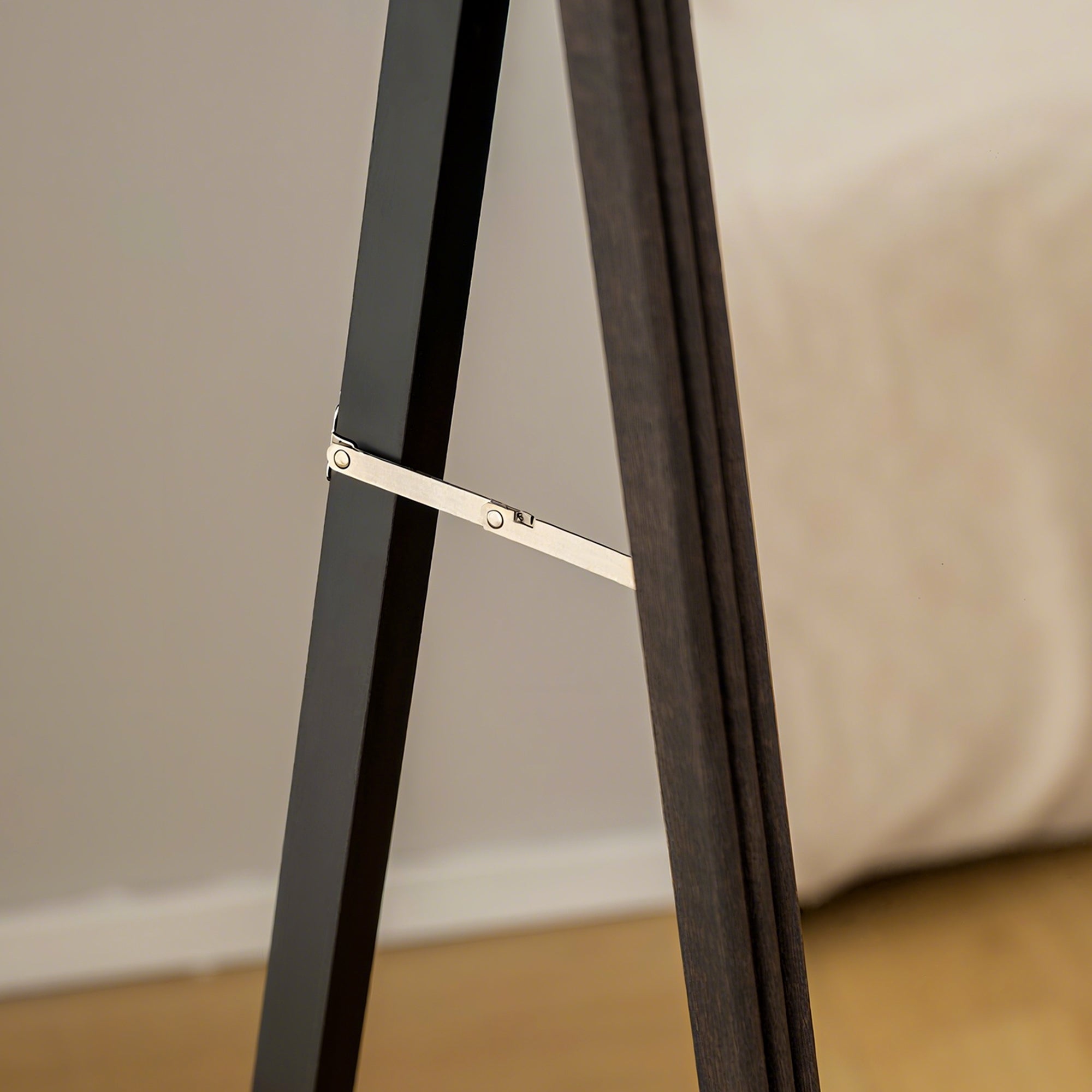 Miroir de sol arqué pleine longueur 53,3 x 162,5 cm - miroir sur pied avec cadre en effet imitation pierre, montage au sol, suspendu ou appuyé contre le mur, pour salon, chambre, marron