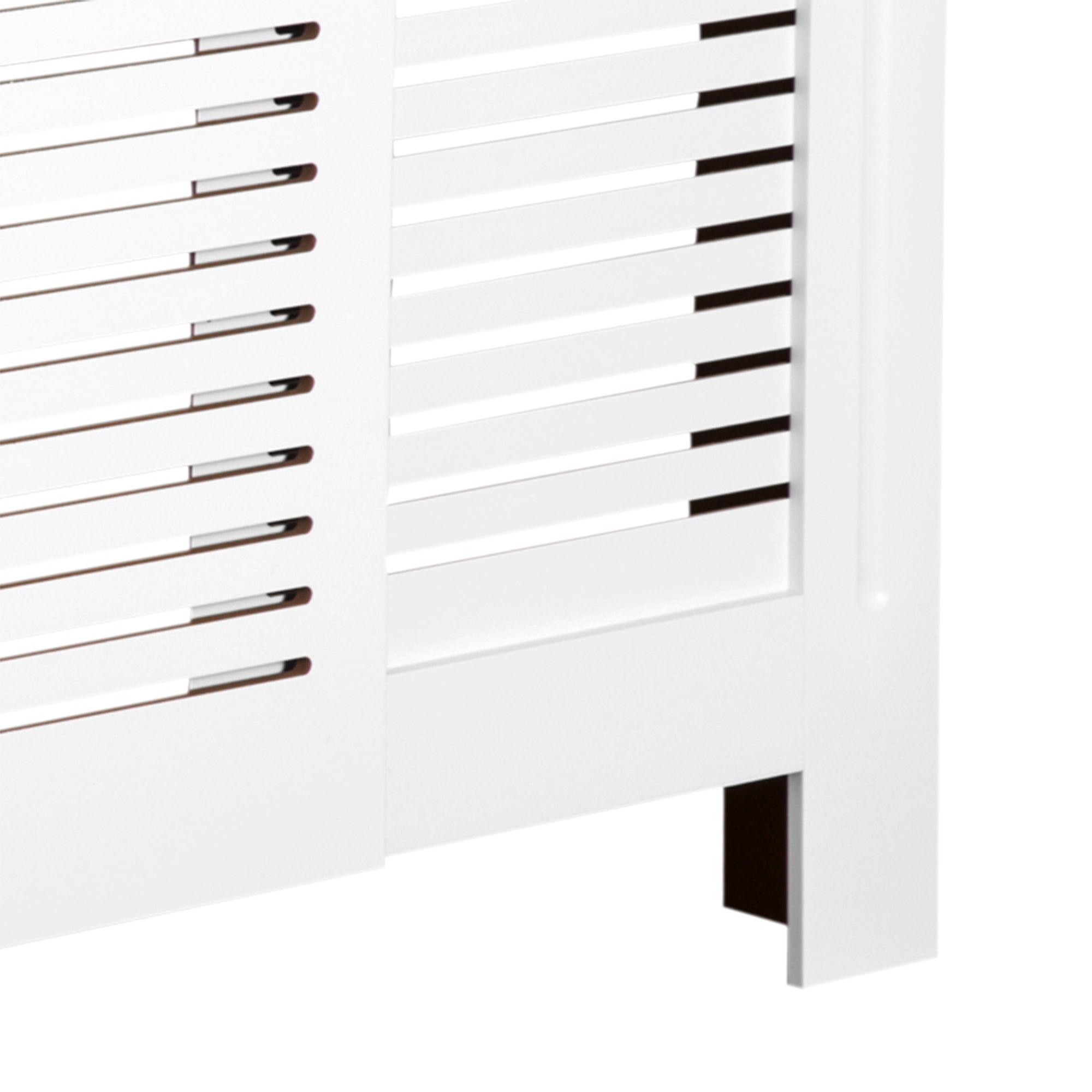 Cache-radiateur Design Contemporain Longueur Extensible 139-208,5 x 20,5 x 82,5 cm MDF Blanc