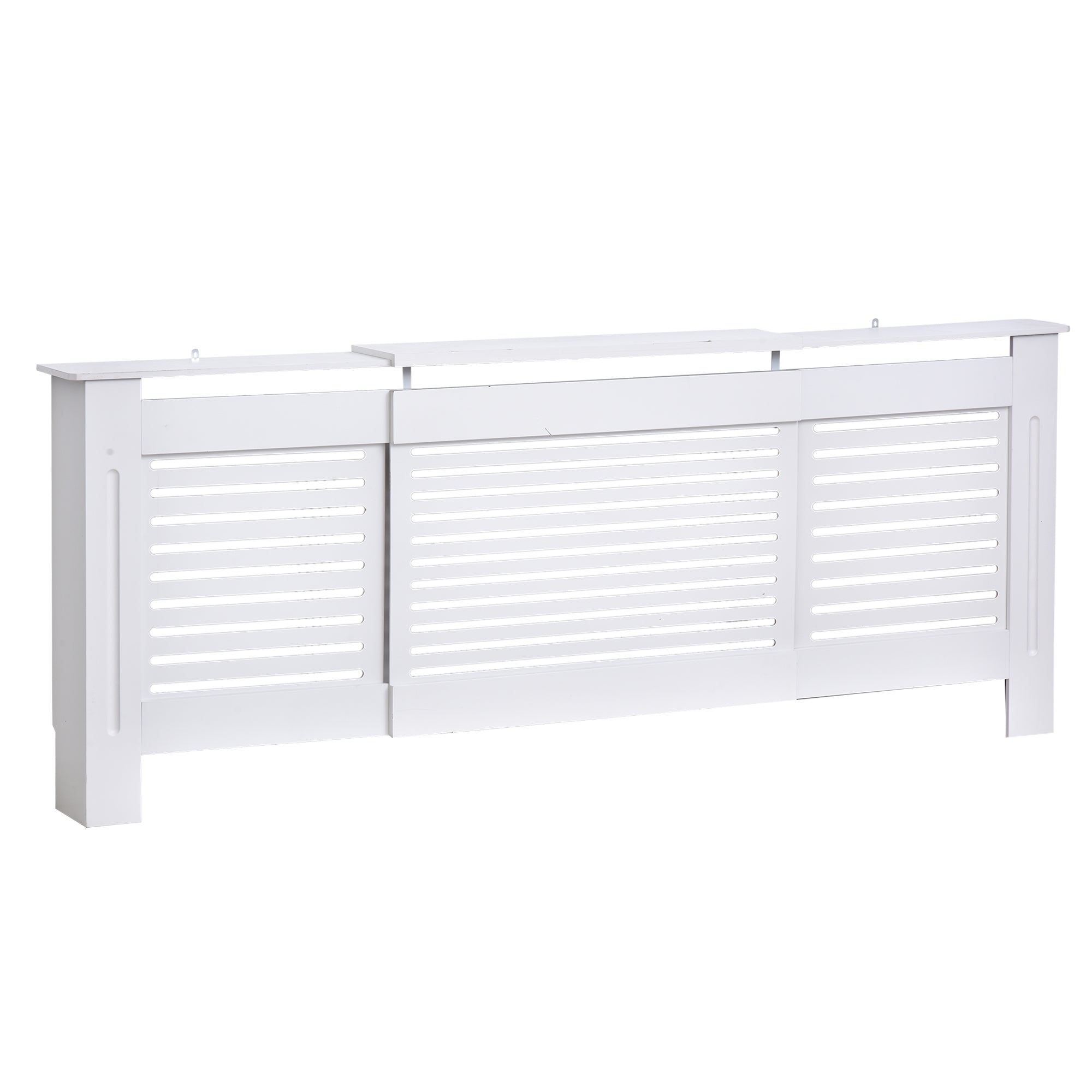 Cache-radiateur Design Contemporain Longueur Extensible 139-208,5 x 20,5 x 82,5 cm MDF Blanc