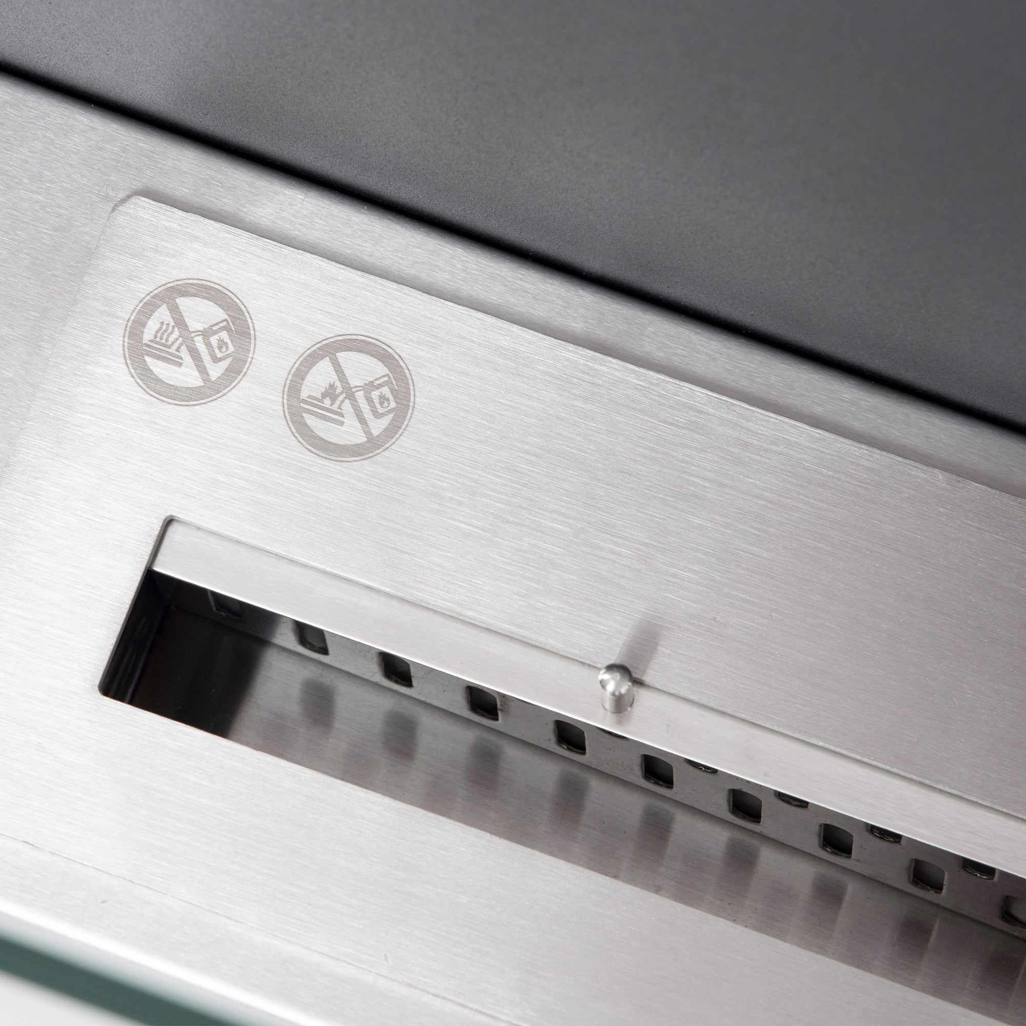 Cheminée bioéthanol Murale encastrable brûleur 1.5 L, environ 3 h de durée de combustion dim. 60L x 22l x 40H cm Couverture 20-25 m² Acier inox