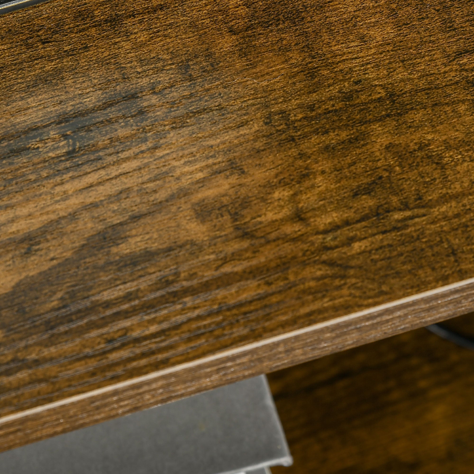 Table de Chevet avec 2 Tiroirs Tissus Table d'appoint petit Meuble de Rangement Style Industriel Commode 2 tiroirs - 45 x 40 x 70,5 cm - Bois et métal