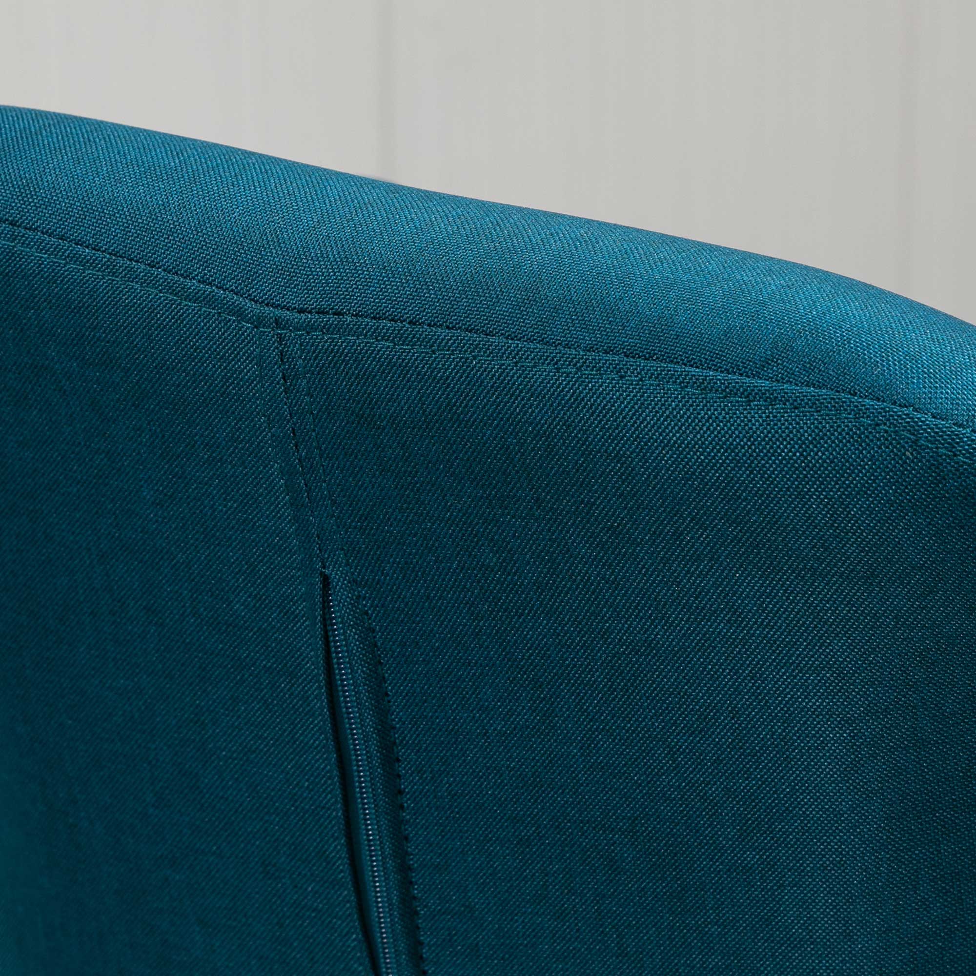 Tabourets de Bar Design scandinave - Lot de 2 tabourets de Bar Grand Confort avec Repose-Pieds et accoudoirs - Bois massif Lin bleu