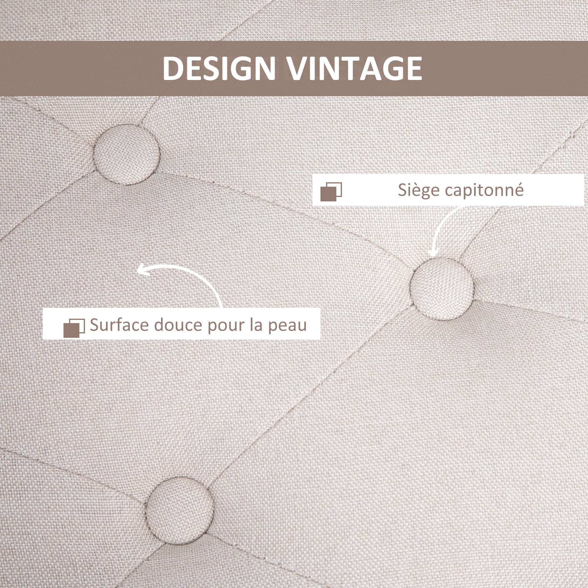 Banc de rangement pouf salon bout de lit capitonné coffre de rangement repose-pieds pour salon, chambre, entrée, 100 x 40 x 44 cm, blanc