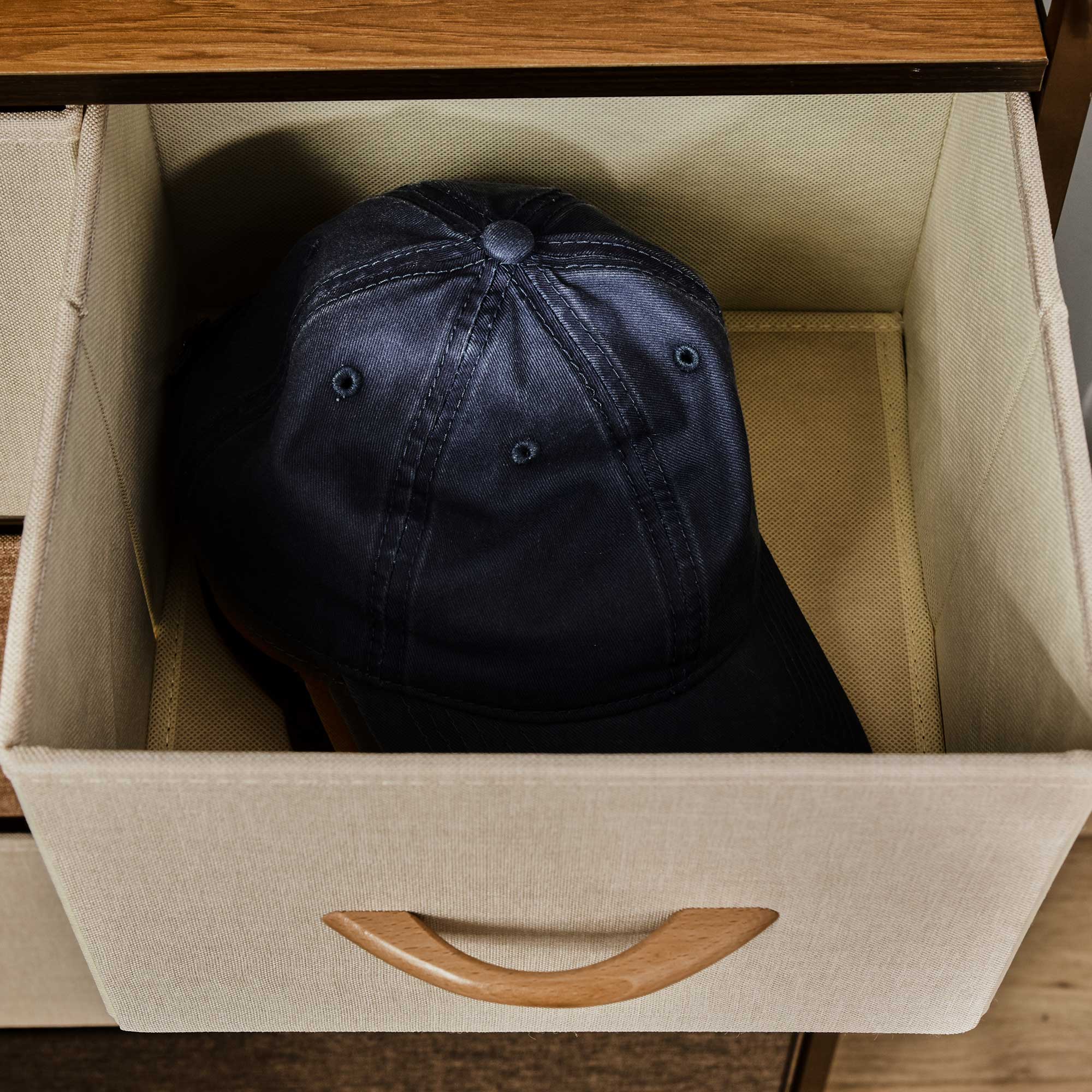 Commode Meuble de Rangement 5 tiroirs Pliables en Tissu 58 x 29 x 99 cm Multicolore