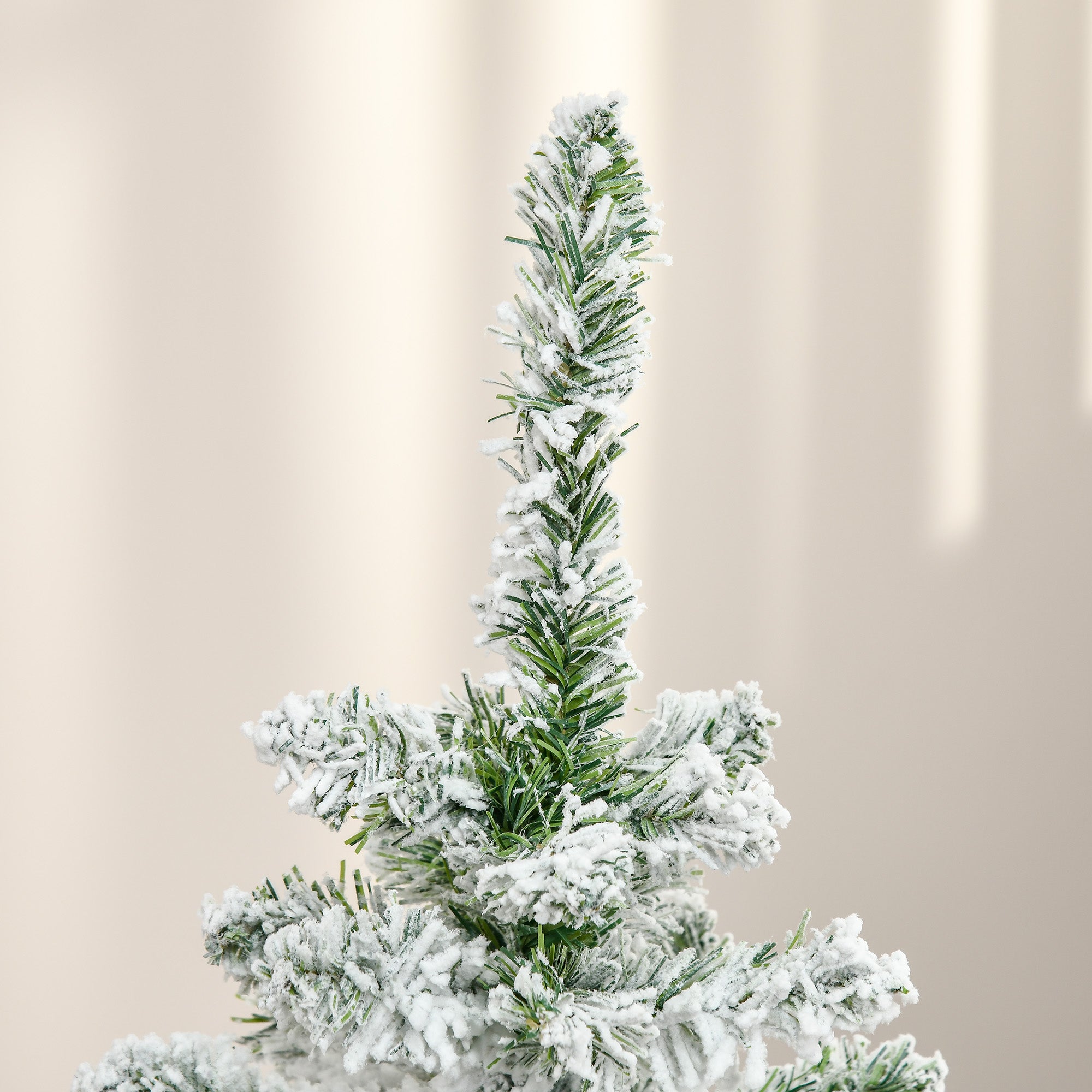 Sapin de Noël Artificiel enneigé 120H cm 200 Branches épines Imitation Nordmann Grand réalisme