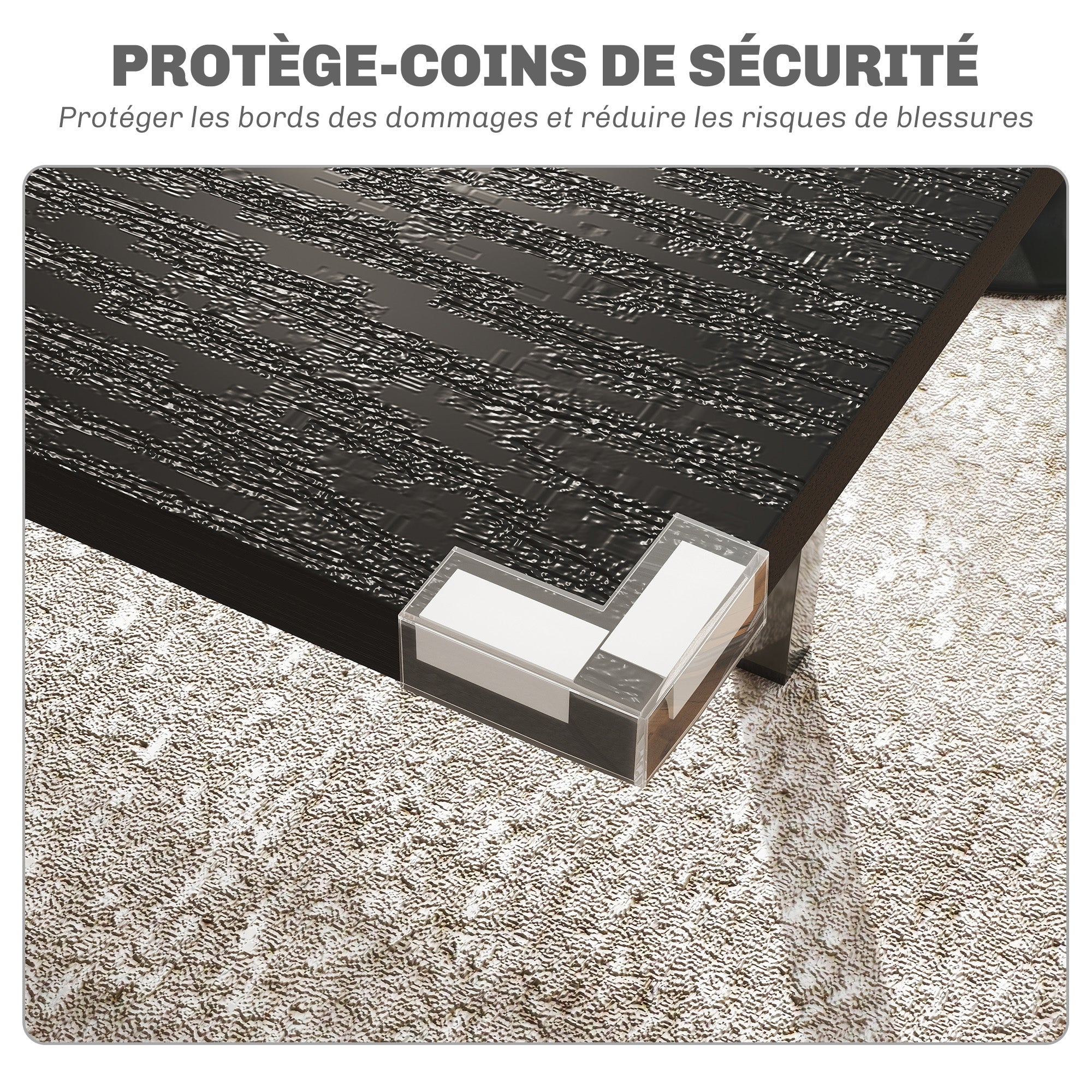 Table à manger pliante, table extensible cuisine rectangulaire jusqu'à 4 à 6 personnes, pieds en acier, pour petits espaces, salle à manger, noir