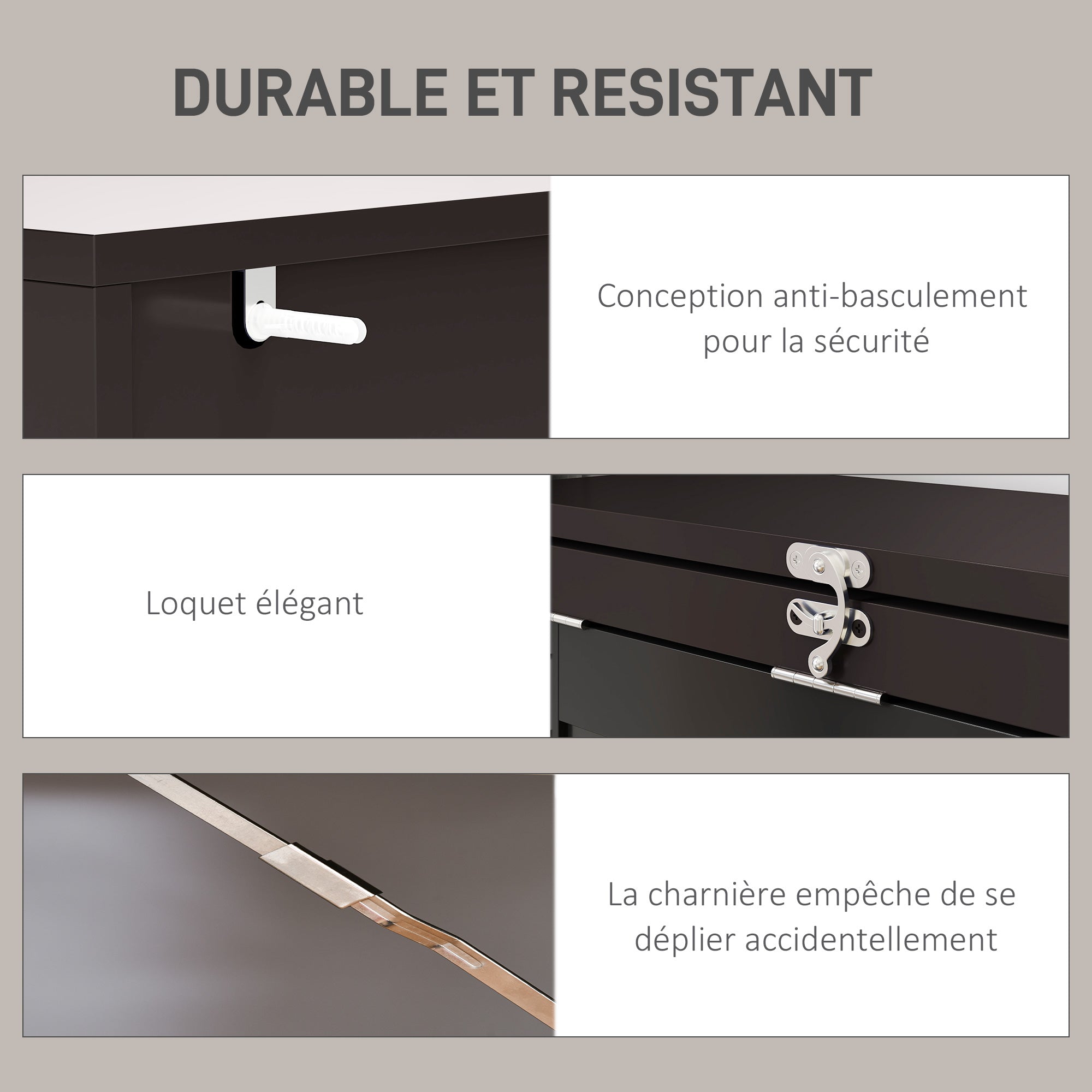 Bureau informatique pliable, bureau avec bibliothèque, poste de travail, tableau noir, 9 compartiments ouverts et étagère réglable, table d'ordinateur pour chambre, 98x51x153cm, marron