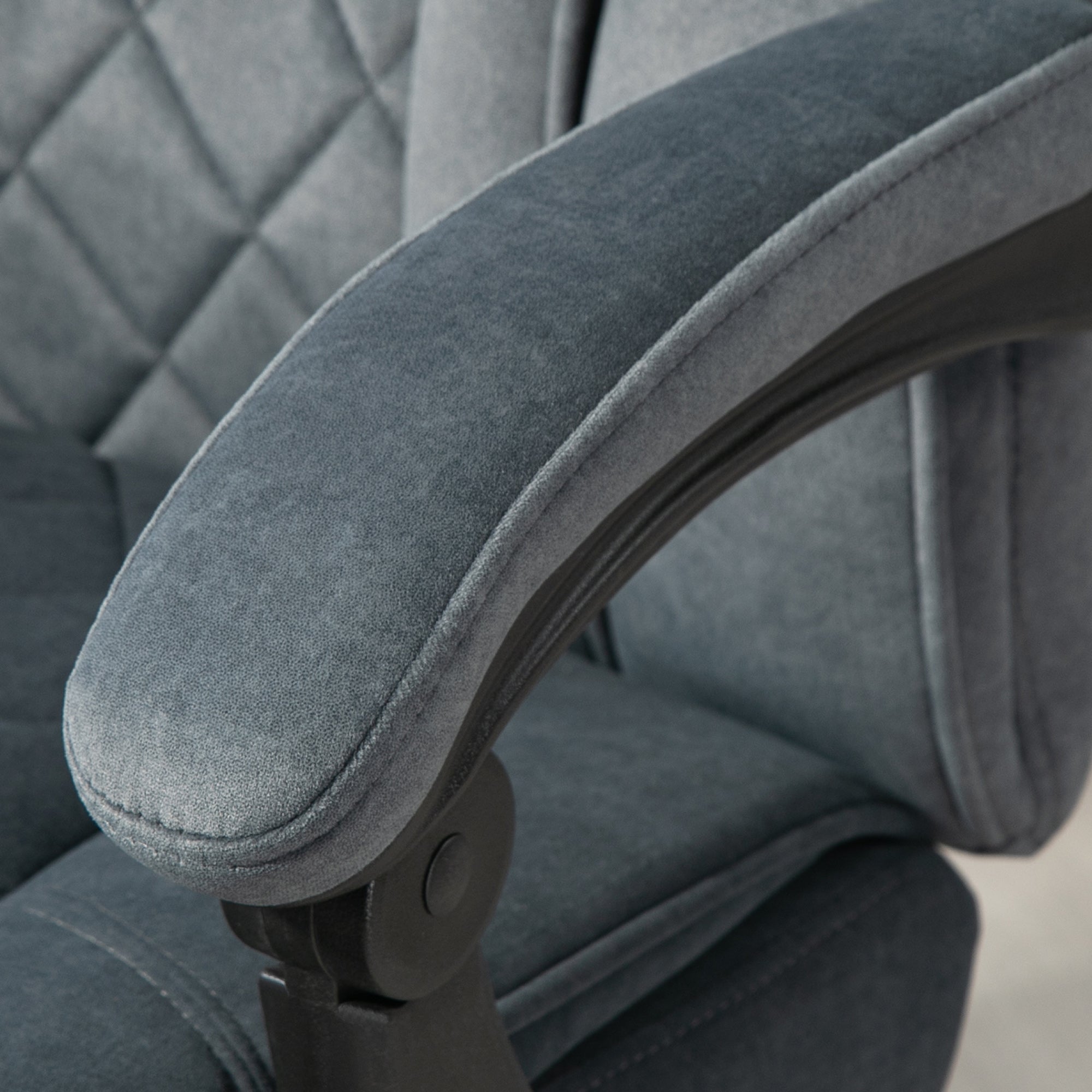 Fauteuil de bureau massant et chauffant chaise de bureau chaise ergonomique avec hauteur réglable dossier inclinable télécommande filaire repose-pieds rétractable et pivotant 360° gris