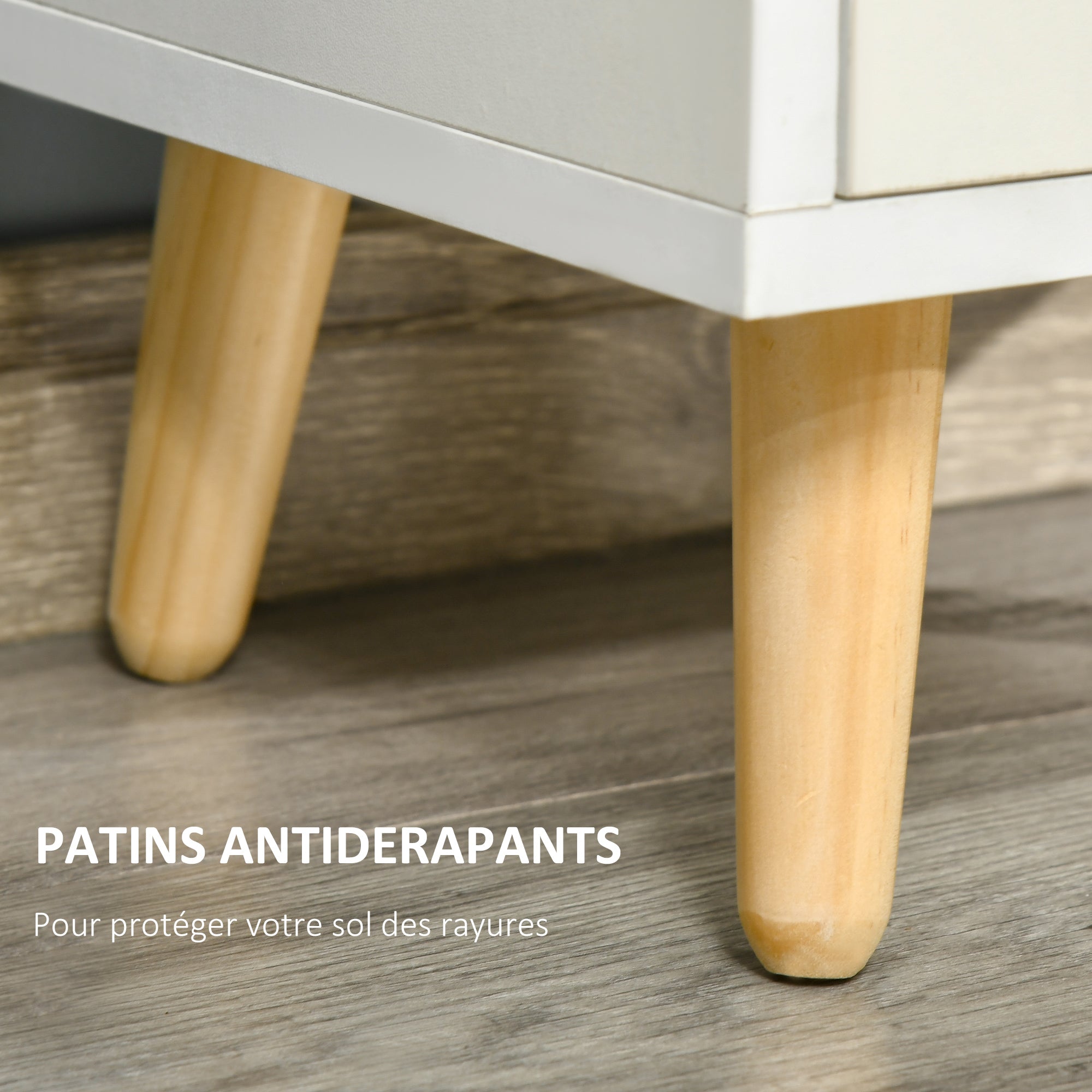 Bibliothèque étagère Rangement Colonne pour Salon, Salle de Bain Blanc en Bois dim. 40L x 30l x 130H cm