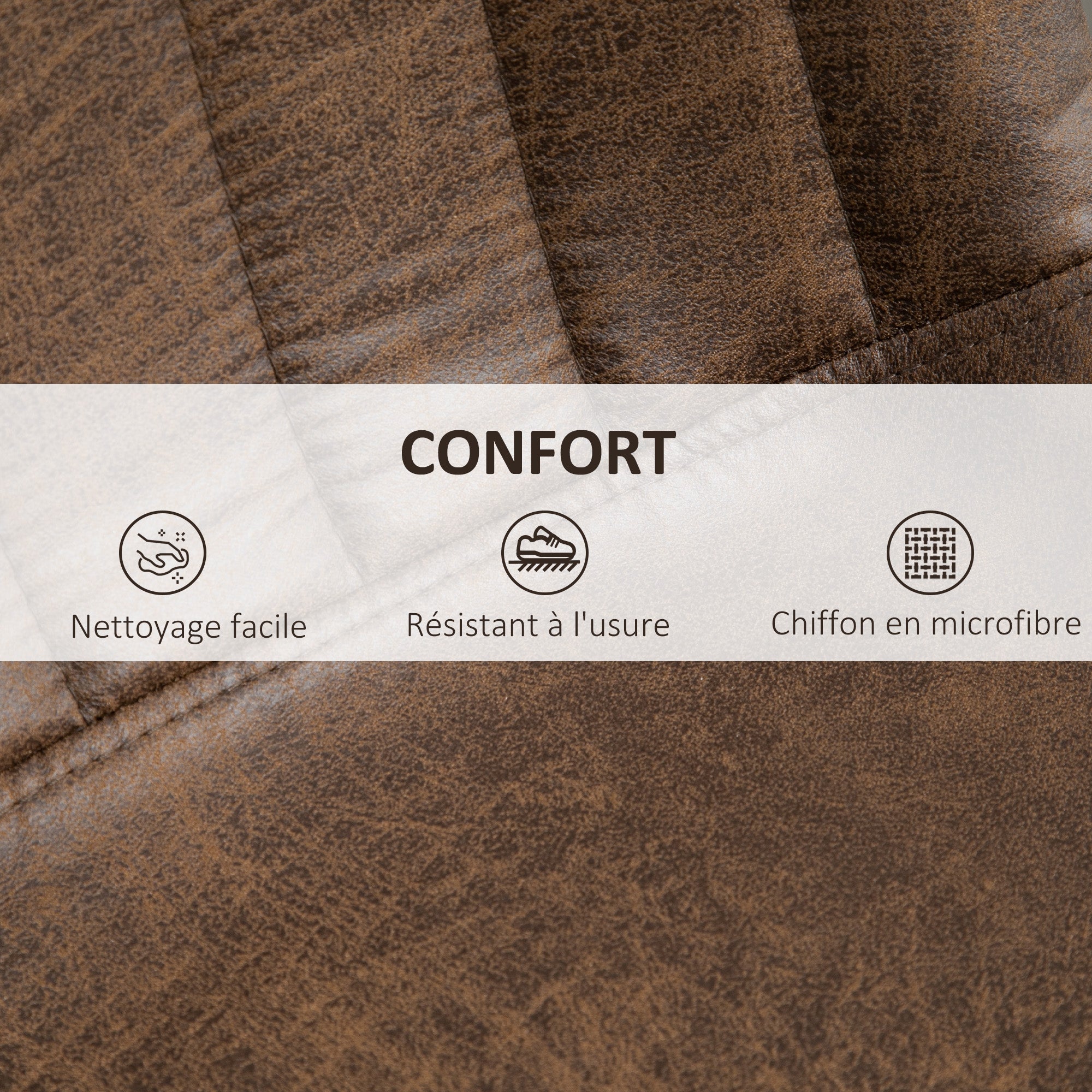 Lot de 2 tabourets de bar tabouret haut style vintage hauteur réglable pivotant avec repose-pied marron