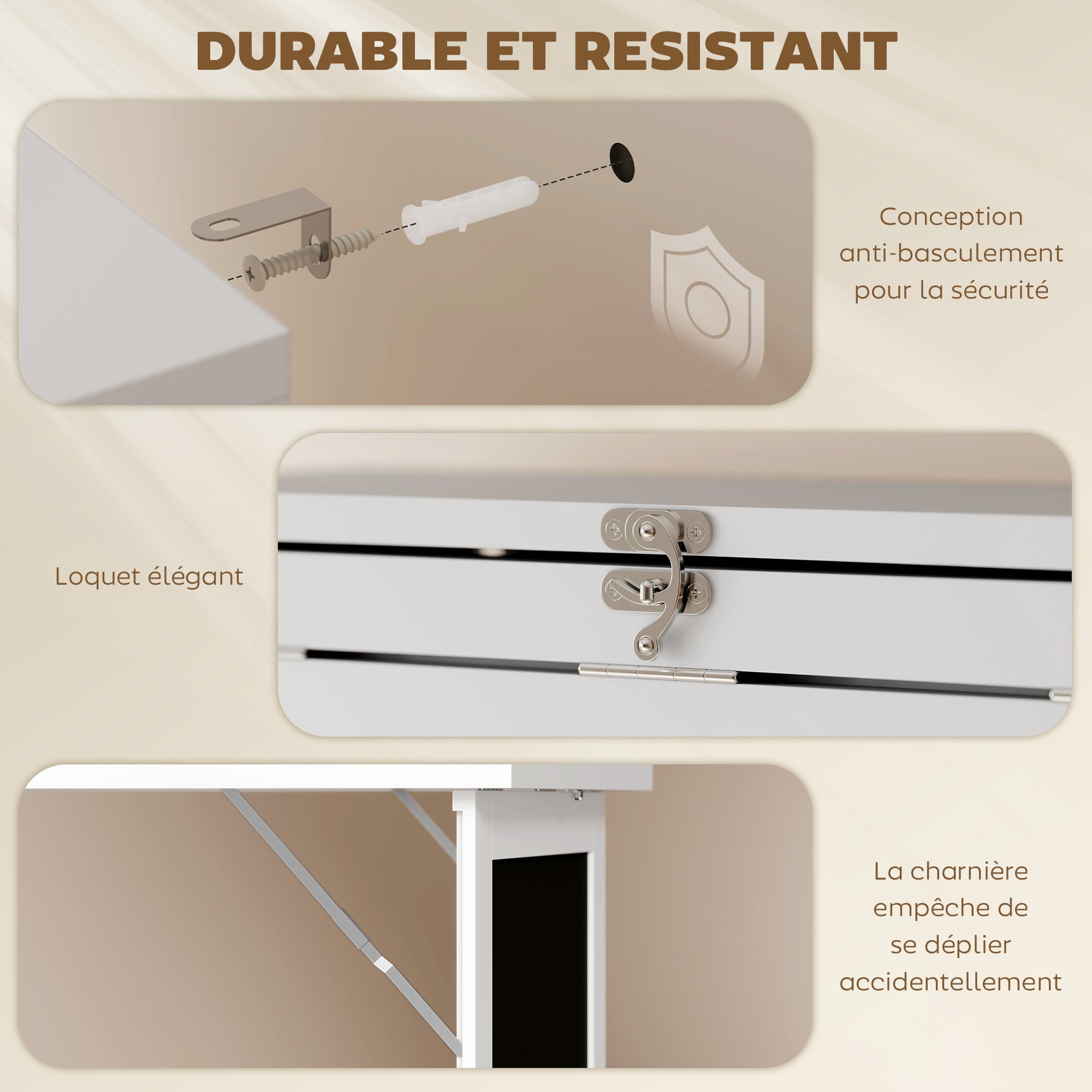 Bureau informatique pliable, bureau avec bibliothèque, poste de travail, tableau noir, 9 compartiments ouverts et étagère réglable, table d'ordinateur pour chambre, 98x51x153cm, blanc