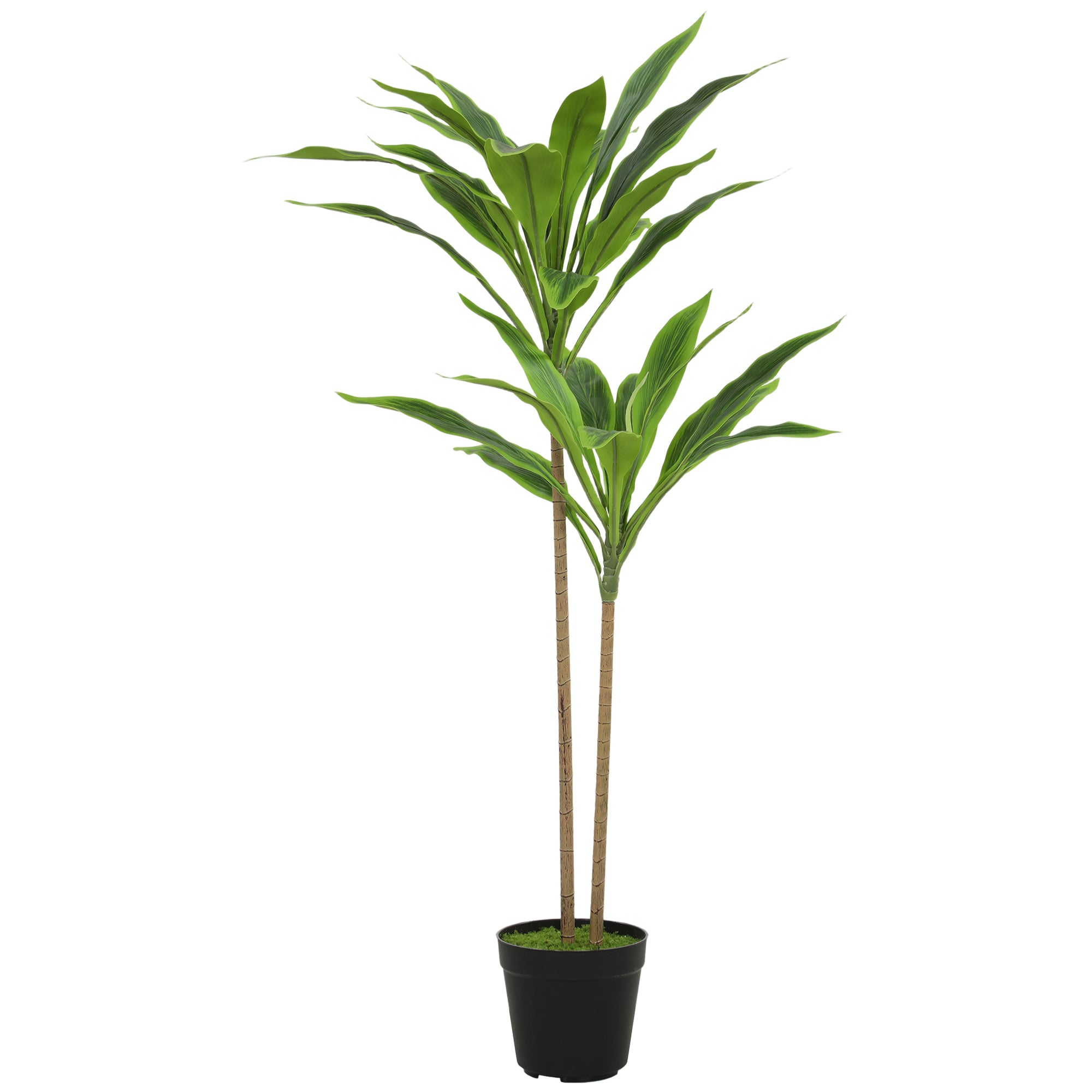 Arbre artificiel cordyline en pot 90 cm avec 29 feuilles réalistes, plante artificielle en PEVA, fausse plante vert décoration intérieure et extérieure pour maison, bureau, salon, chambre