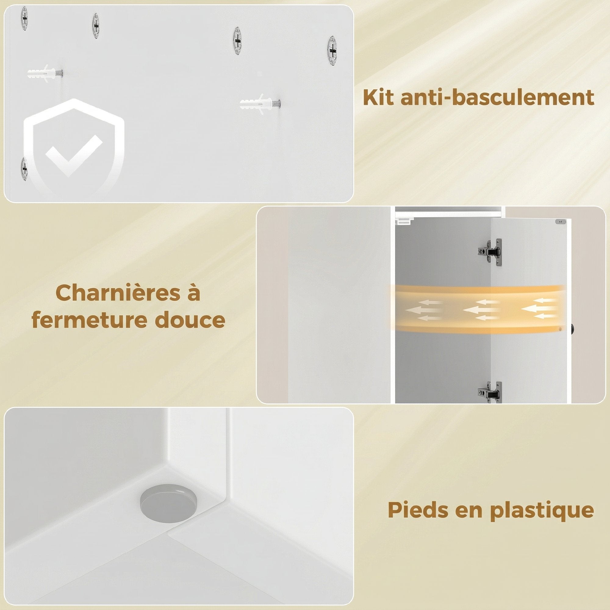 Meuble machine à laver, armoire machine a laver avec compartiments ouverts, porte à fermeture douce et large plateau, meuble de salle de bain et buanderie, 93,5 x 60 x 100 cm, blanc