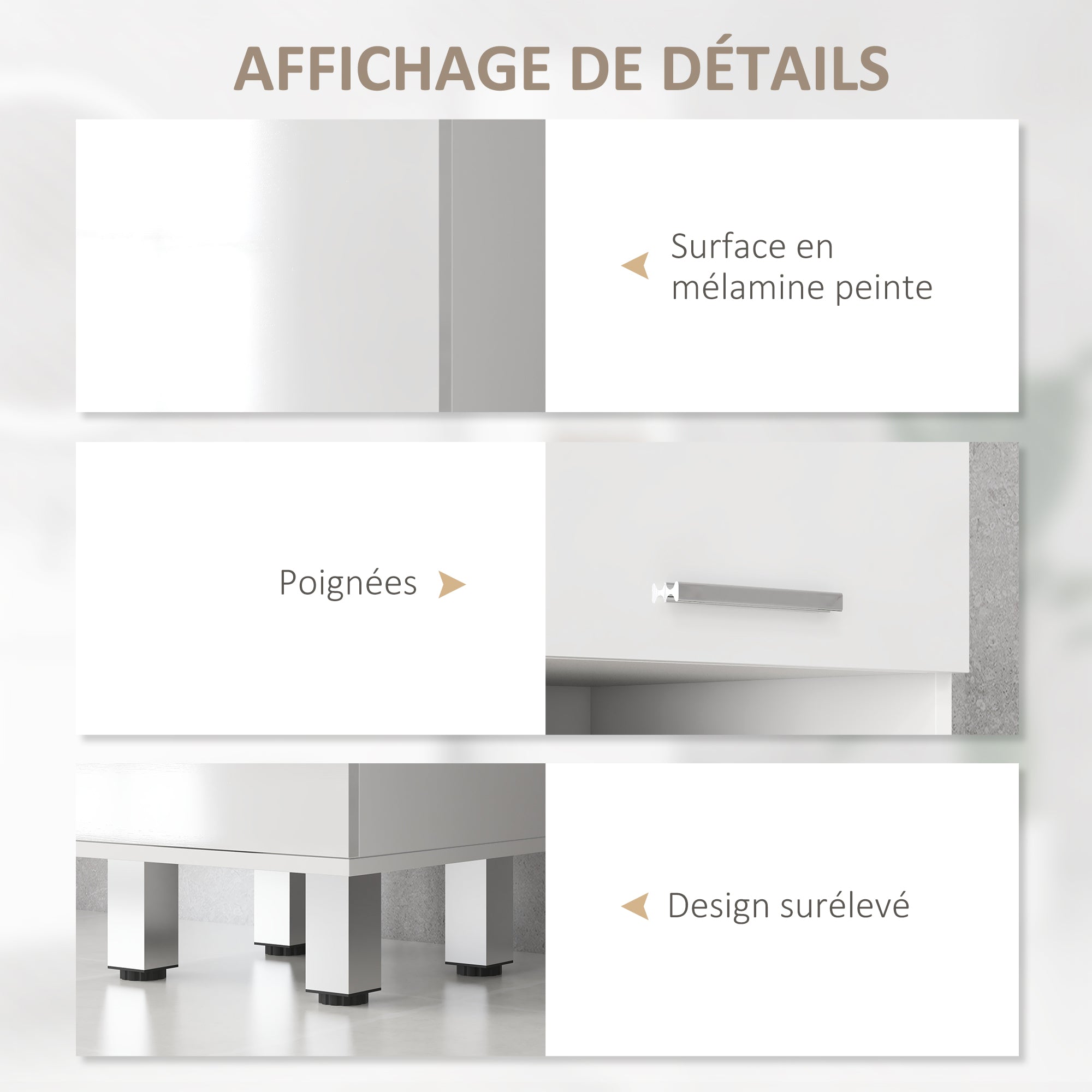 Armoire salle de bain haute, meuble de rangement colonne, placards, tiroir, étagères réglables, niches ouvertes, grand meuble étroit pour toilette, petits espaces, 30x30x180cm, blanc brillant