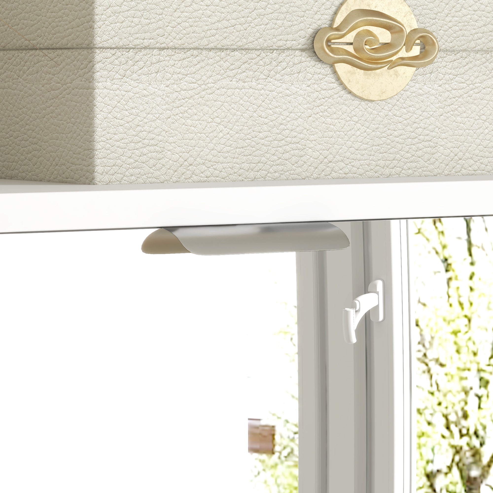 Meuble à chaussures 2 en 1 armoire à chaussures étroite façades miroir, 4 portes abattants, étagères réglables, gain de place, 76l x 26P x 168H cm blanc