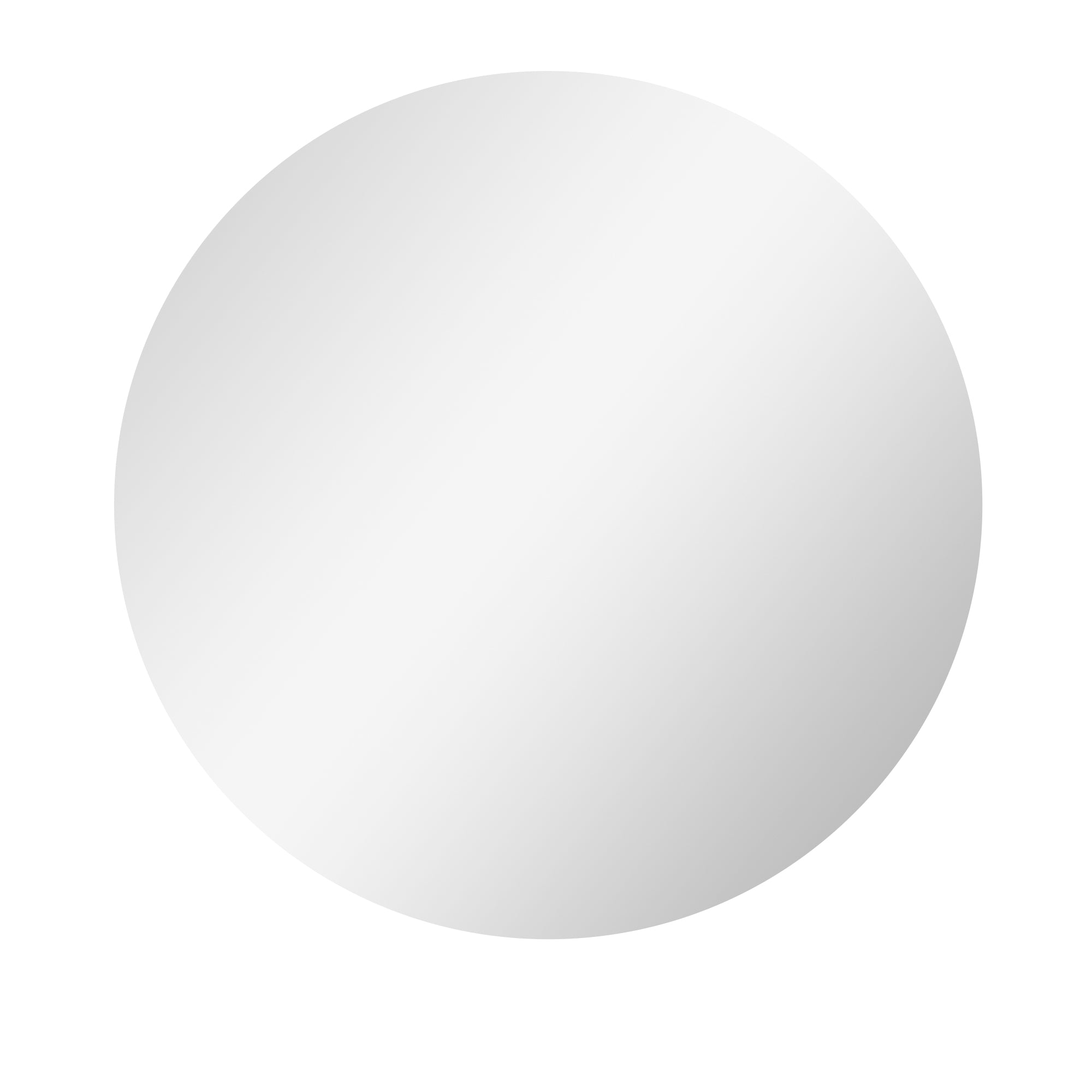 Miroir rond lumineux LED miroir mural de salle de bain 60 cm avec éclairage interrupteur tactile système antibuée luminosité réglable 29 W blanc et argent