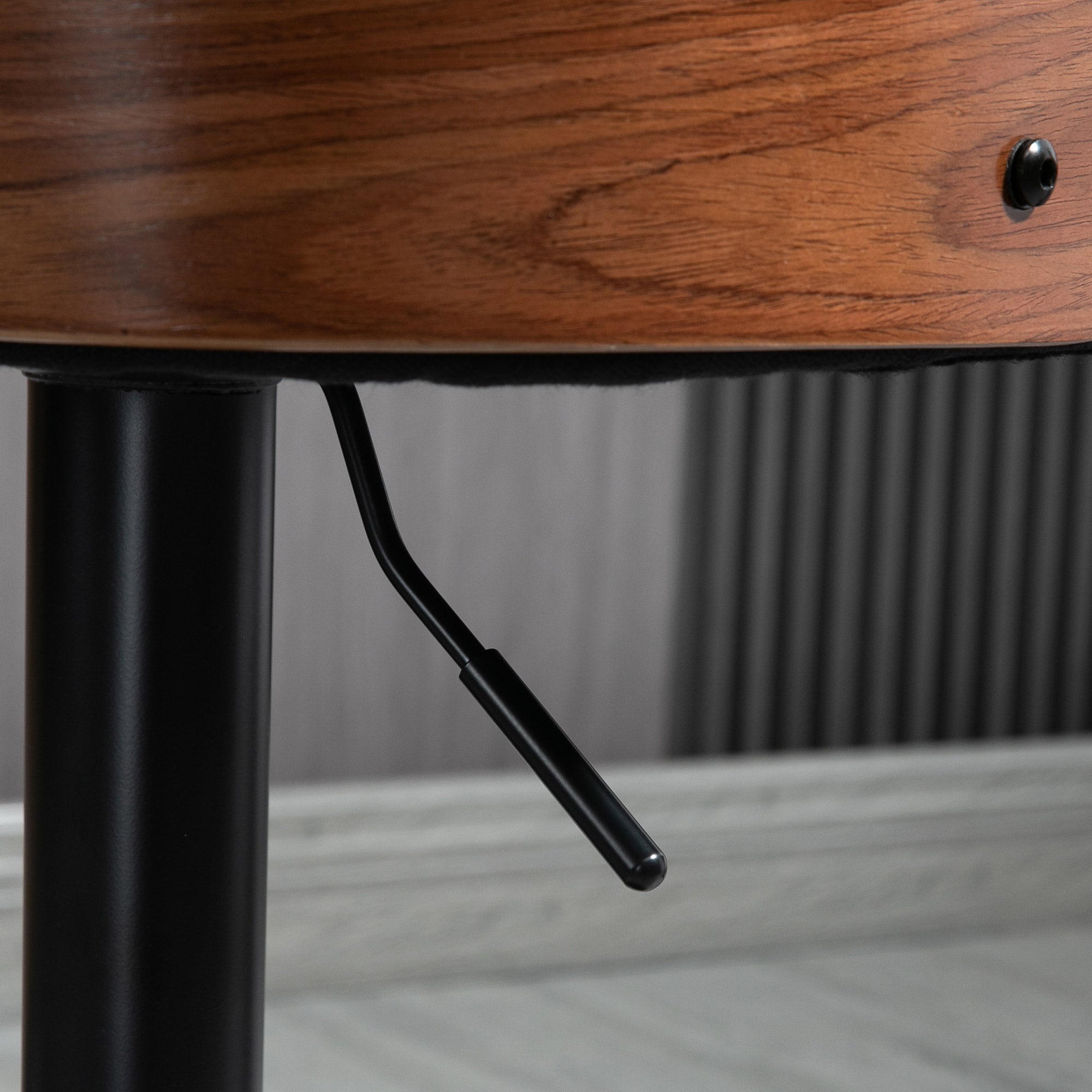 Lot de 2 tabourets de bar Réglable en Hauteur Rotatif sur 360°, Chaise Bar Haute avec Repose-pieds, tissu capitonné