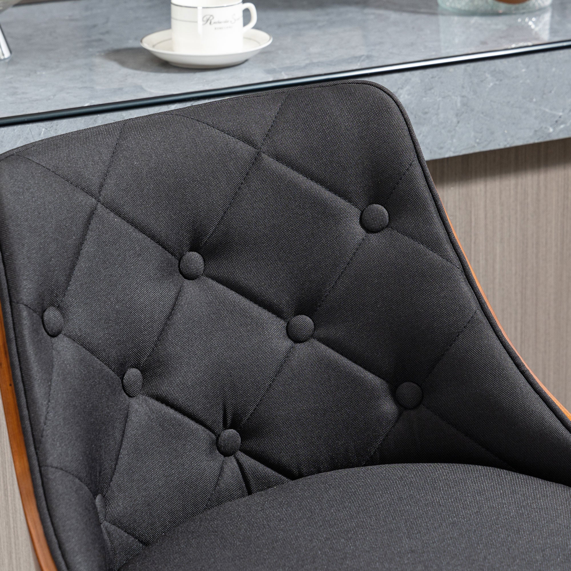 Lot de 2 tabourets de bar Réglable en Hauteur Rotatif sur 360°, Chaise Bar Haute avec Repose-pieds, tissu capitonné