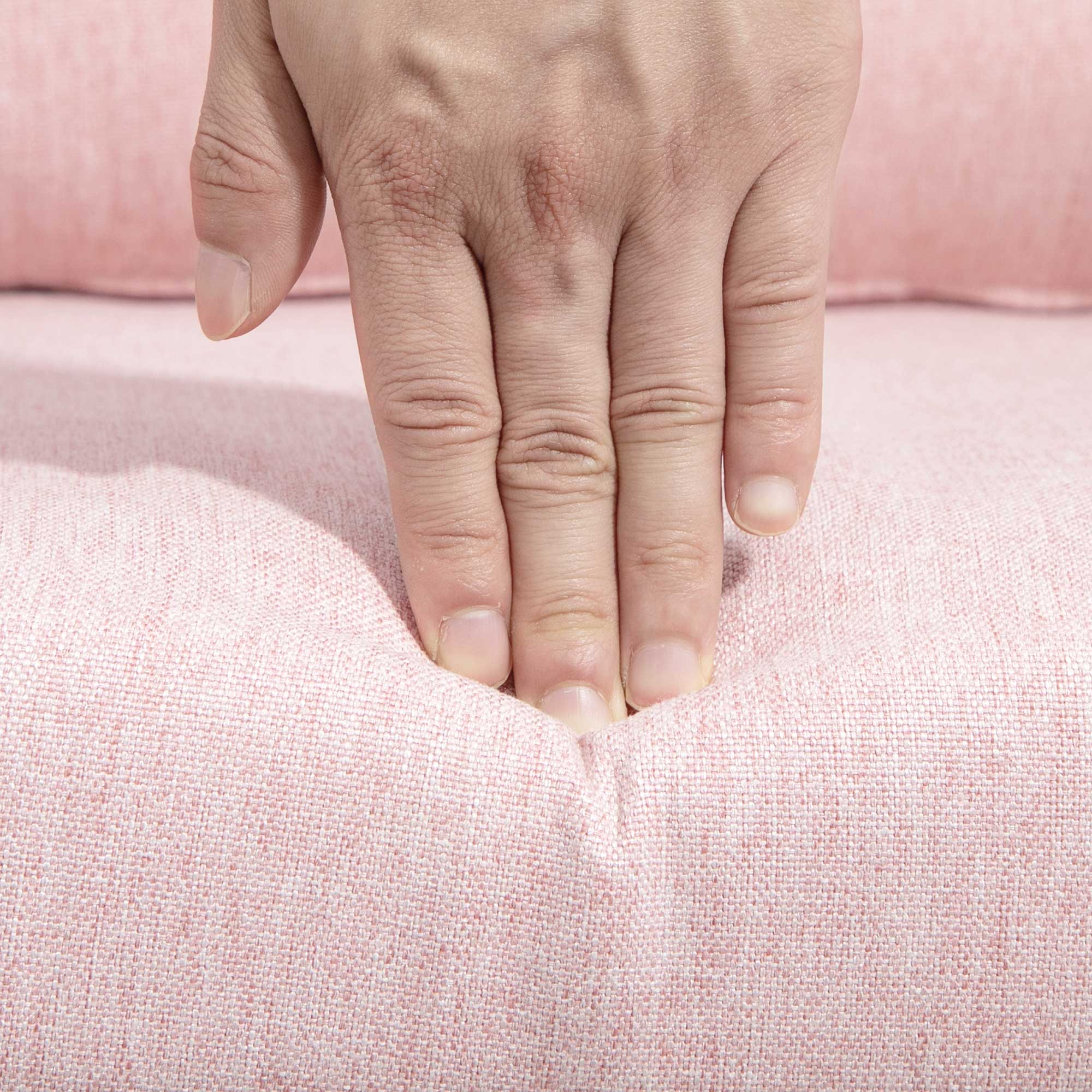 Fauteuil de salon chaise relax fauteuil de chambre grand confort - coussins lombaires hauteur réglable pivotant 360° piètement en métal chromé - rose