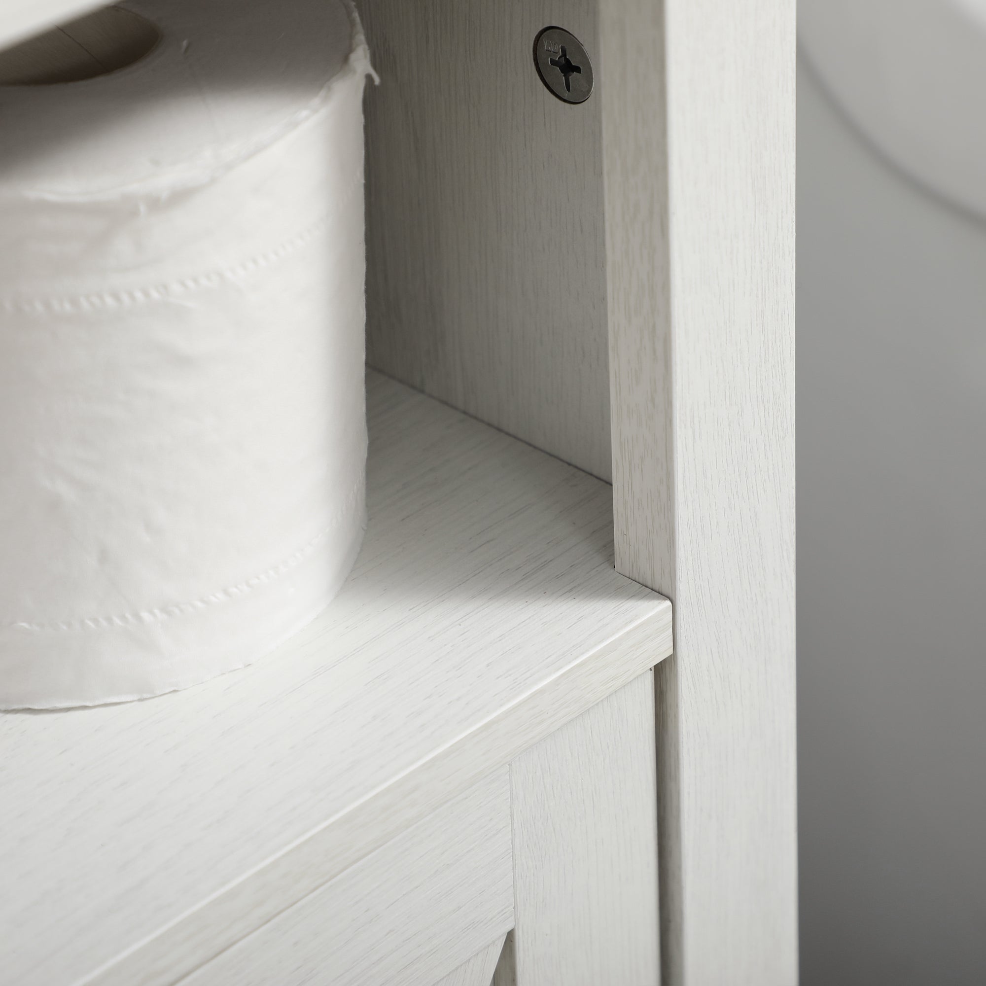 Meuble sous lavabo salle de bain meuble sous vasque armoire de rangement pour lavabo - niche et placard à portes doubles, 60 x 30 x 60 cm, blanc