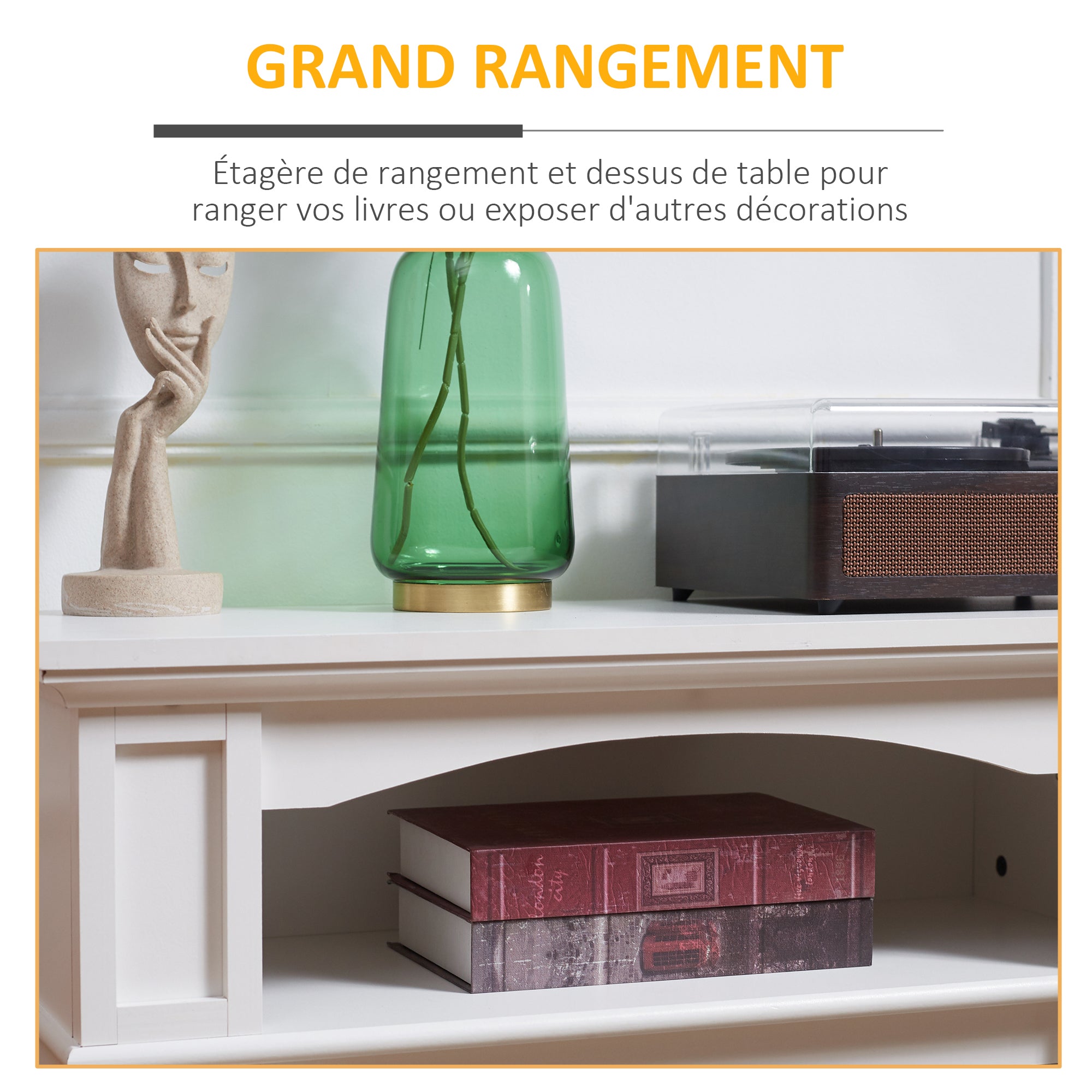 Cheminée électrique effet flammes LED luminosité réglable avec télécommande - 1800 W - 80,5 x 32,3 x 80,5 cm