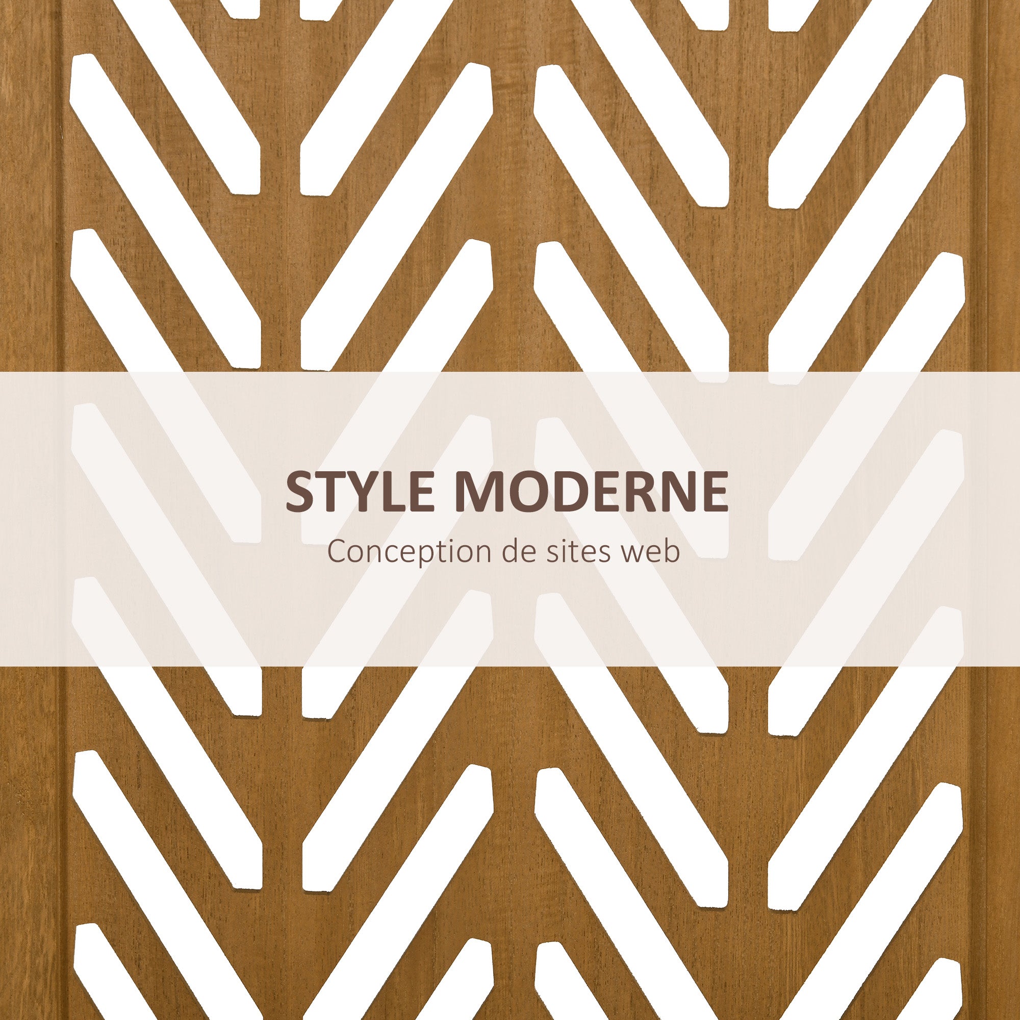 Paravent en bois ajouré séparateur de pièce closion intérieur pliable 3 panneaux en bois 120 x 170 cm naturel