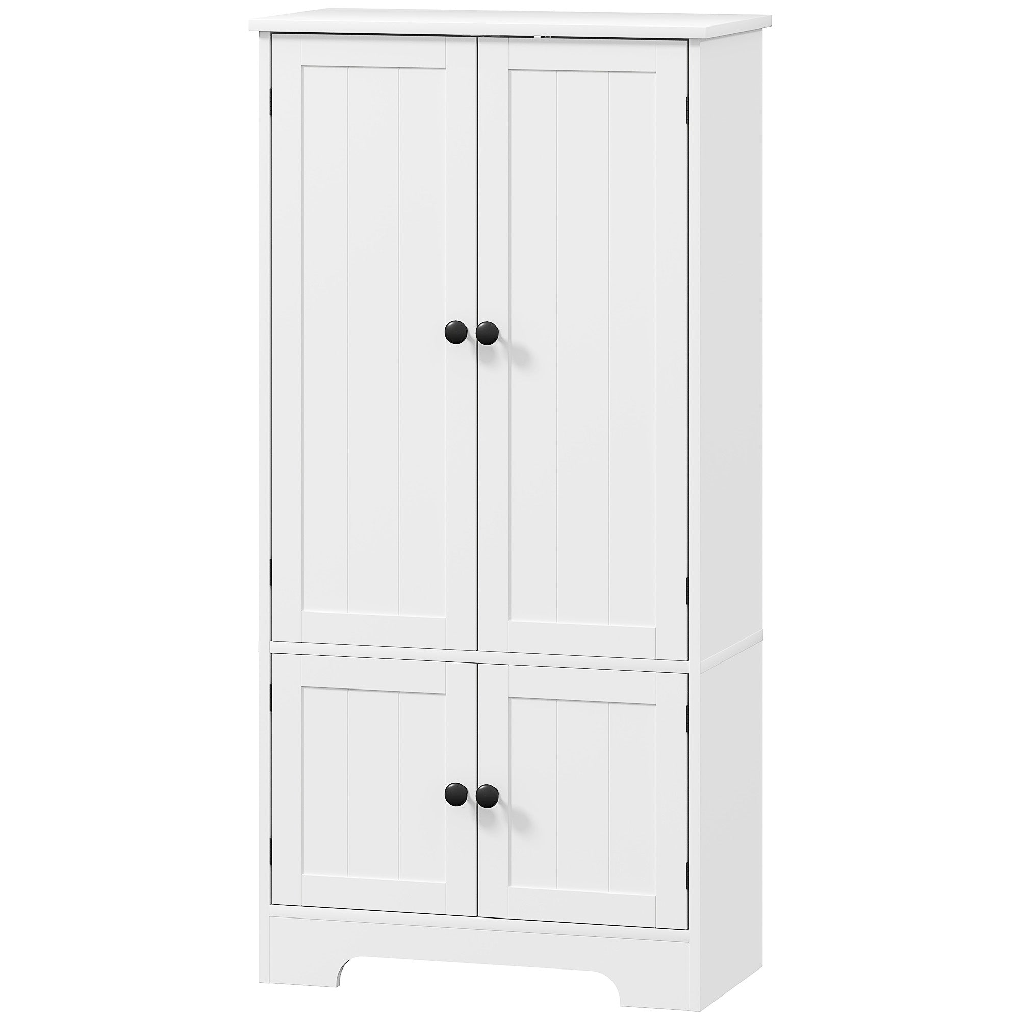 Armoire de cuisine buffet cuisine meuble de rangement avec placards et étagères réglables pour salle à manger, salon, 58,2 x 30 x 123 cm, blanc
