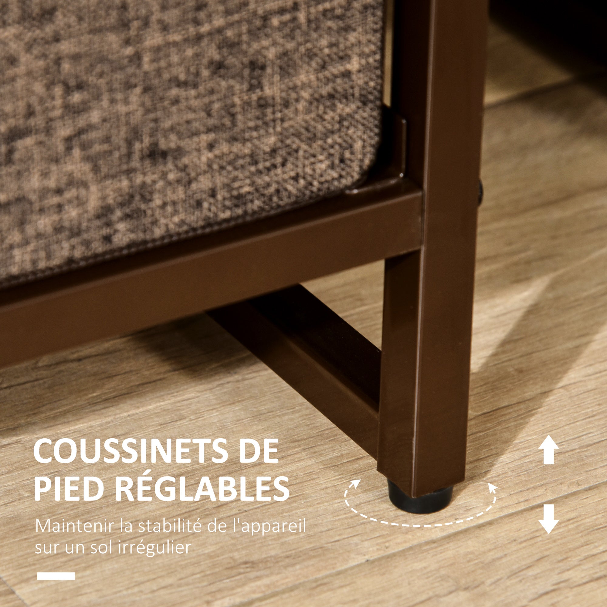 Commode 7 tiroirs meuble de rangement tiroir en tissu pliant - structure acier noir - 80L x 29l x 78,5H cm, chambre, entrée, salon, multicolore