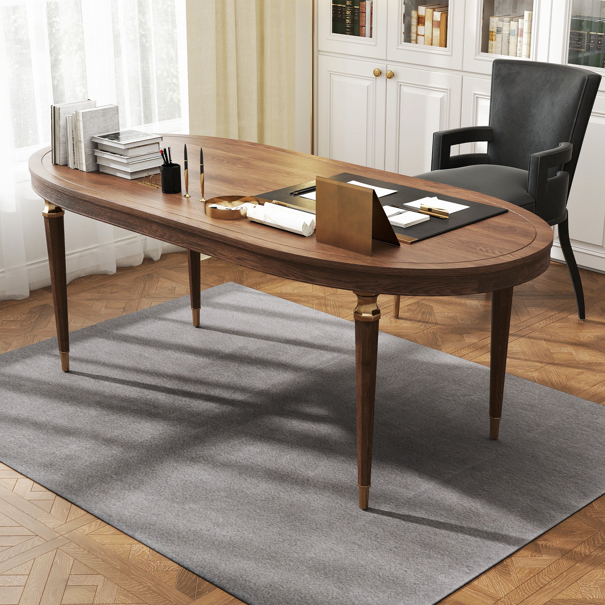 Tapis salon 160 x 120 cm tapis à poils longs, lavable en machine, antidérapant, en fausse fourrure, pour salon, chambre à coucher, bureau, gris clair