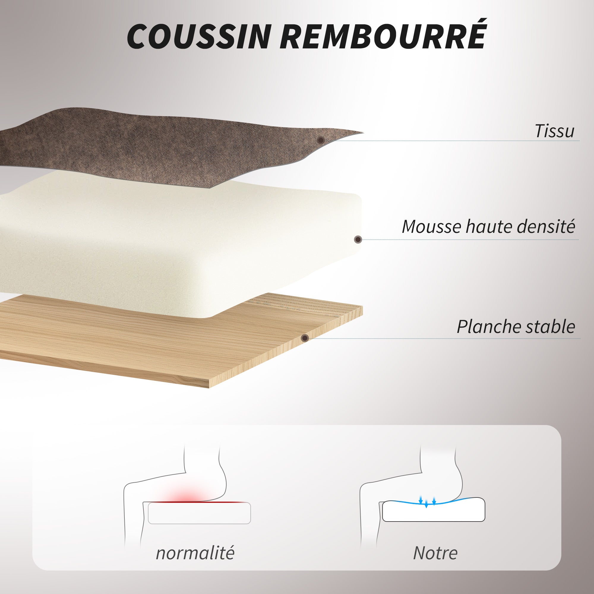 Fauteuil de bureau, chaise bureau ergonomique avec large assise rembourrée, hauteur réglable, accoudoirs relevables, dossier haut, pivotant 360°, tissu en velours, charge 135 Kg, marron