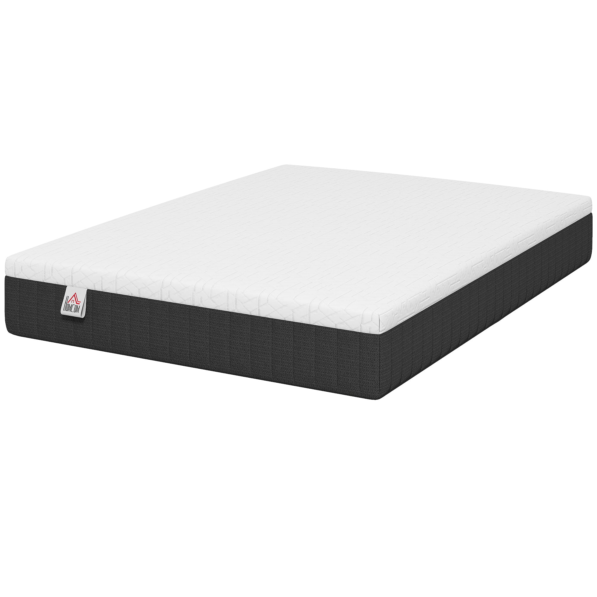 Matelas 140x190cm, Matelas 2 Personnes à Ressorts Ensachés, Mousse à Mémoire de Forme, 25cm d'Épaisseur, Soutien en 7 Zones, Housse Amovible Lavable, Certifié Oeko-Tex, Fermeté Moyenne