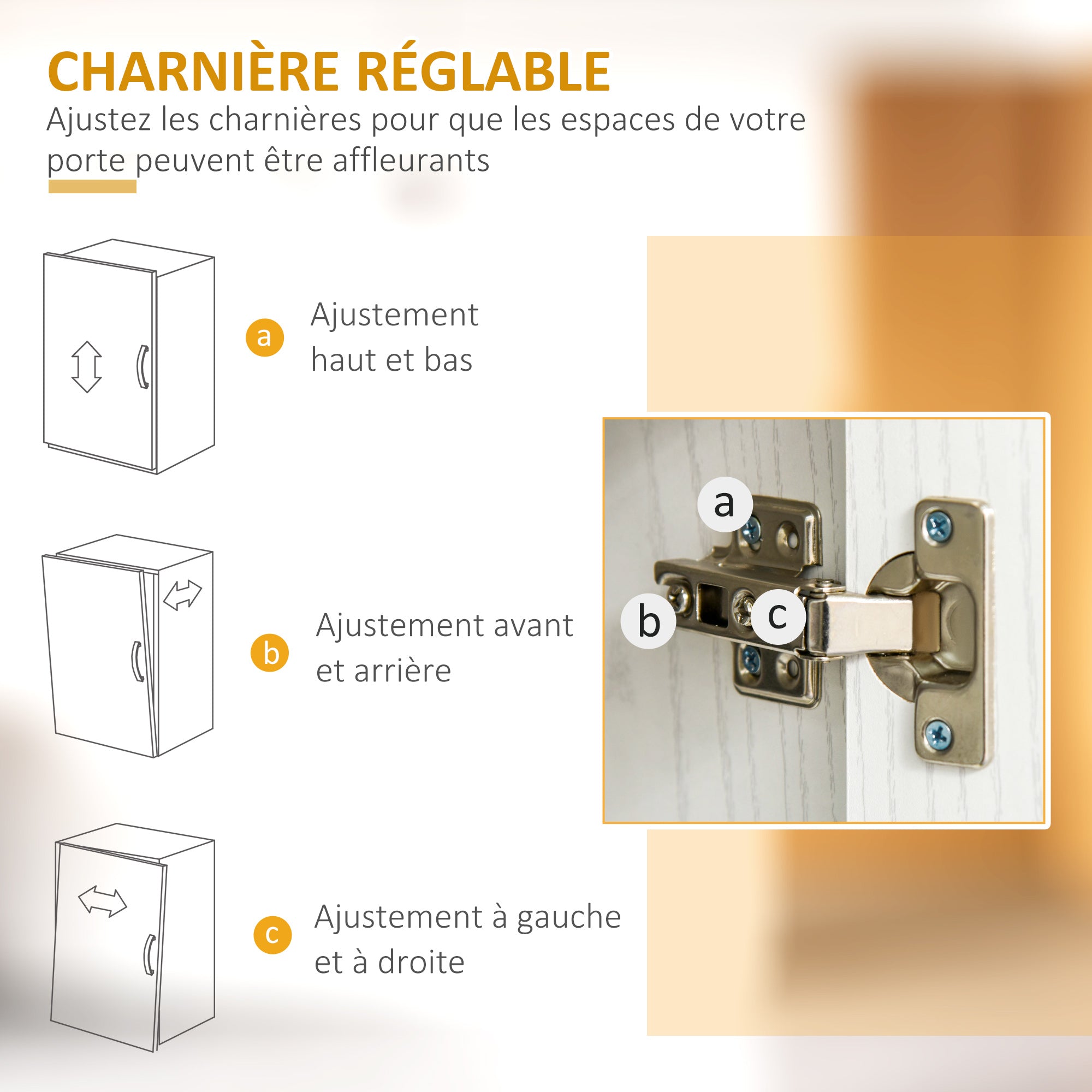 Chariot desserte micro-ondes placard 2 portes - dim. 60,4L x 40,3l x 97H cm - blanc