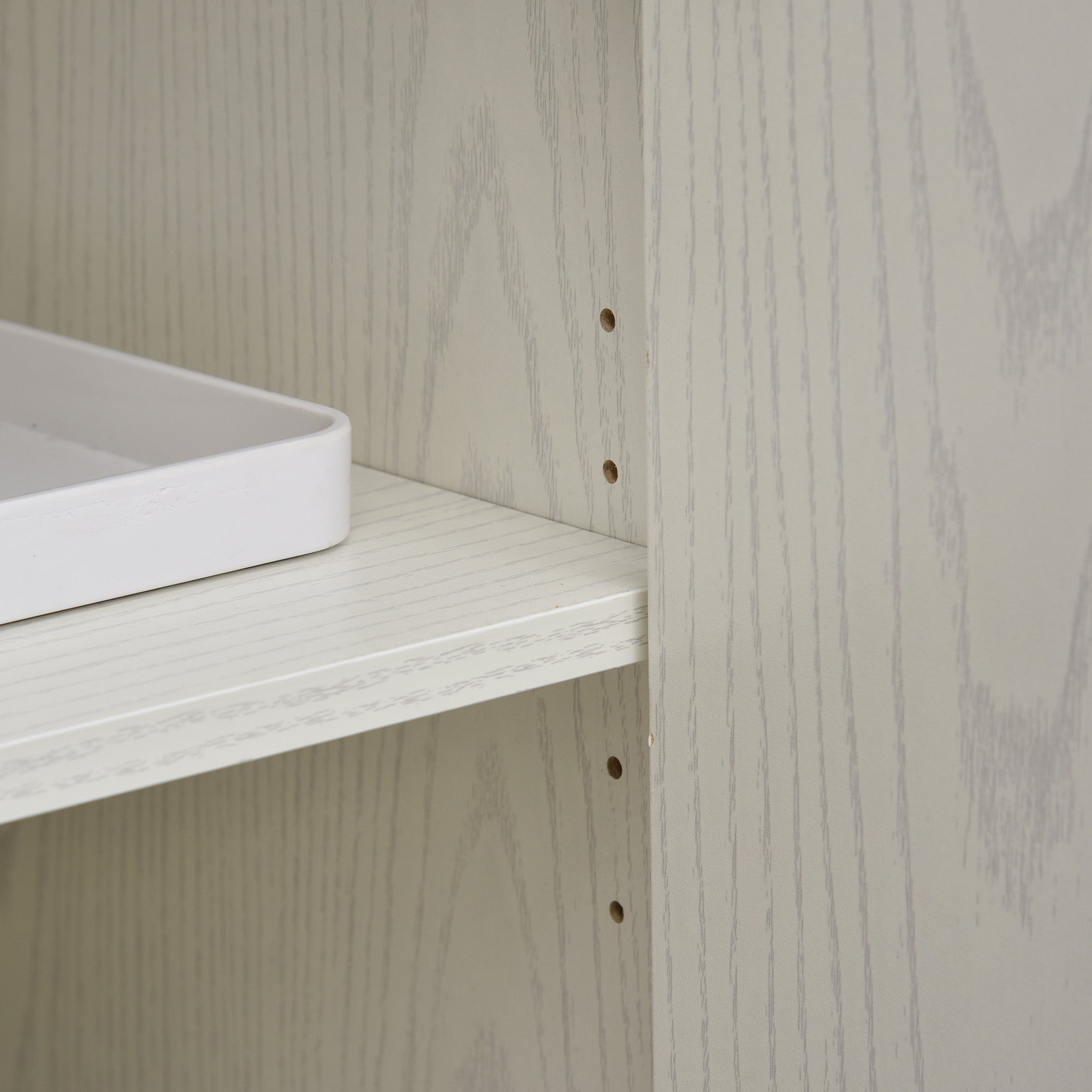 Chariot desserte micro-ondes placard 2 portes - dim. 60,4L x 40,3l x 97H cm - blanc