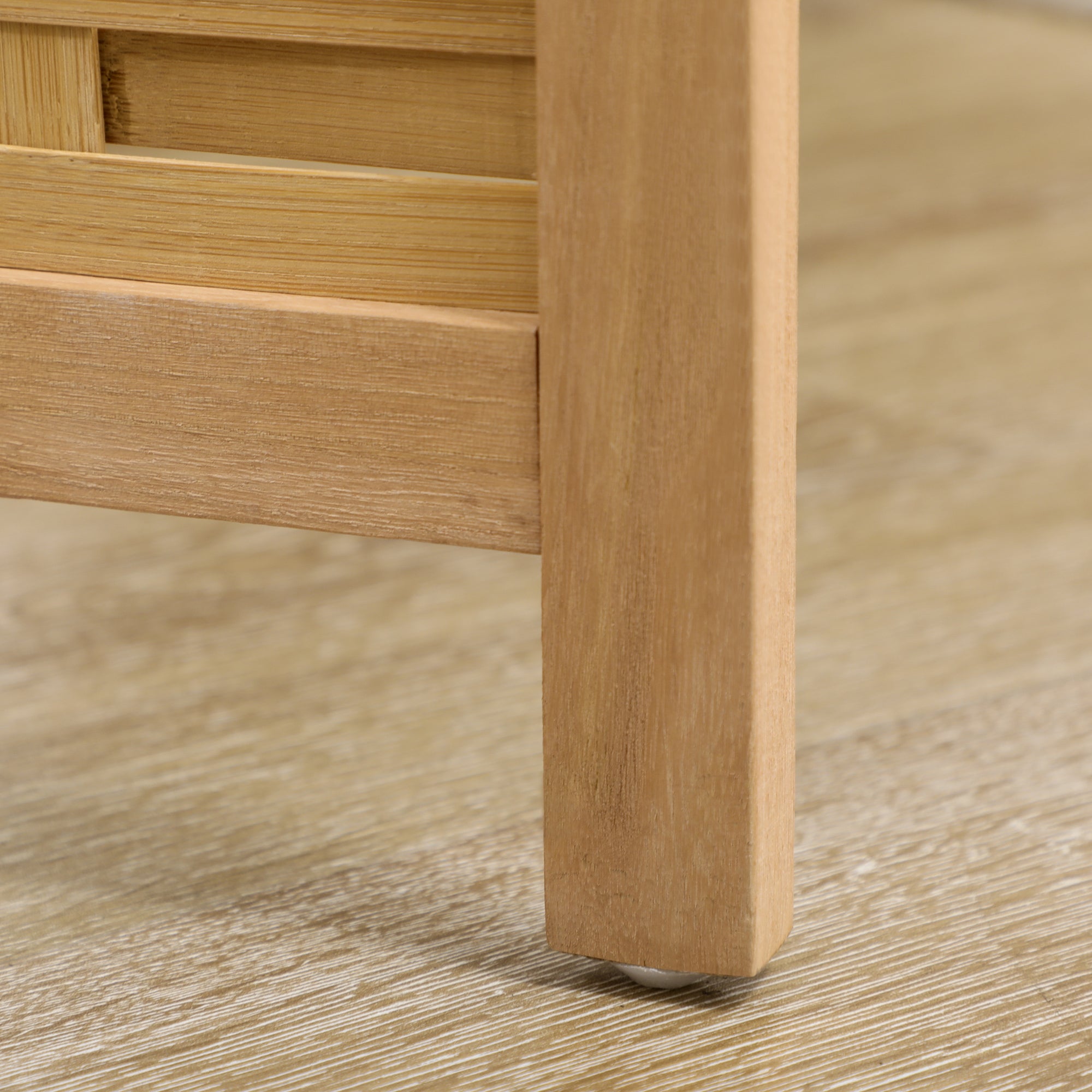 Paravent en bois 4 panneaux 160 x 170 cm séparateur de pièce closion de séparation pliable en bambou - naturel clair