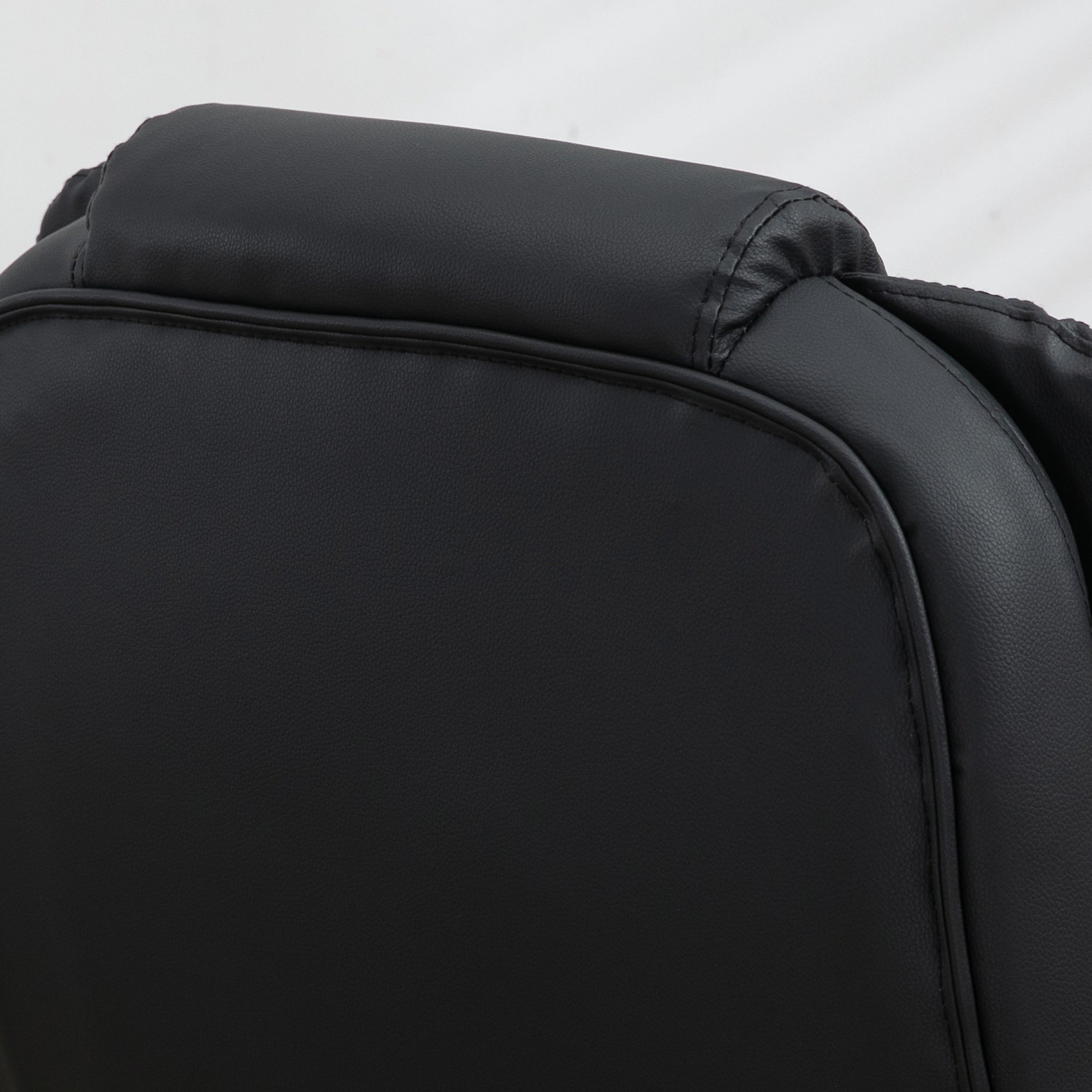 Fauteuil de bureau massant et chauffant électrique fauteuil bureau ergonomique revêtement synthétique noir